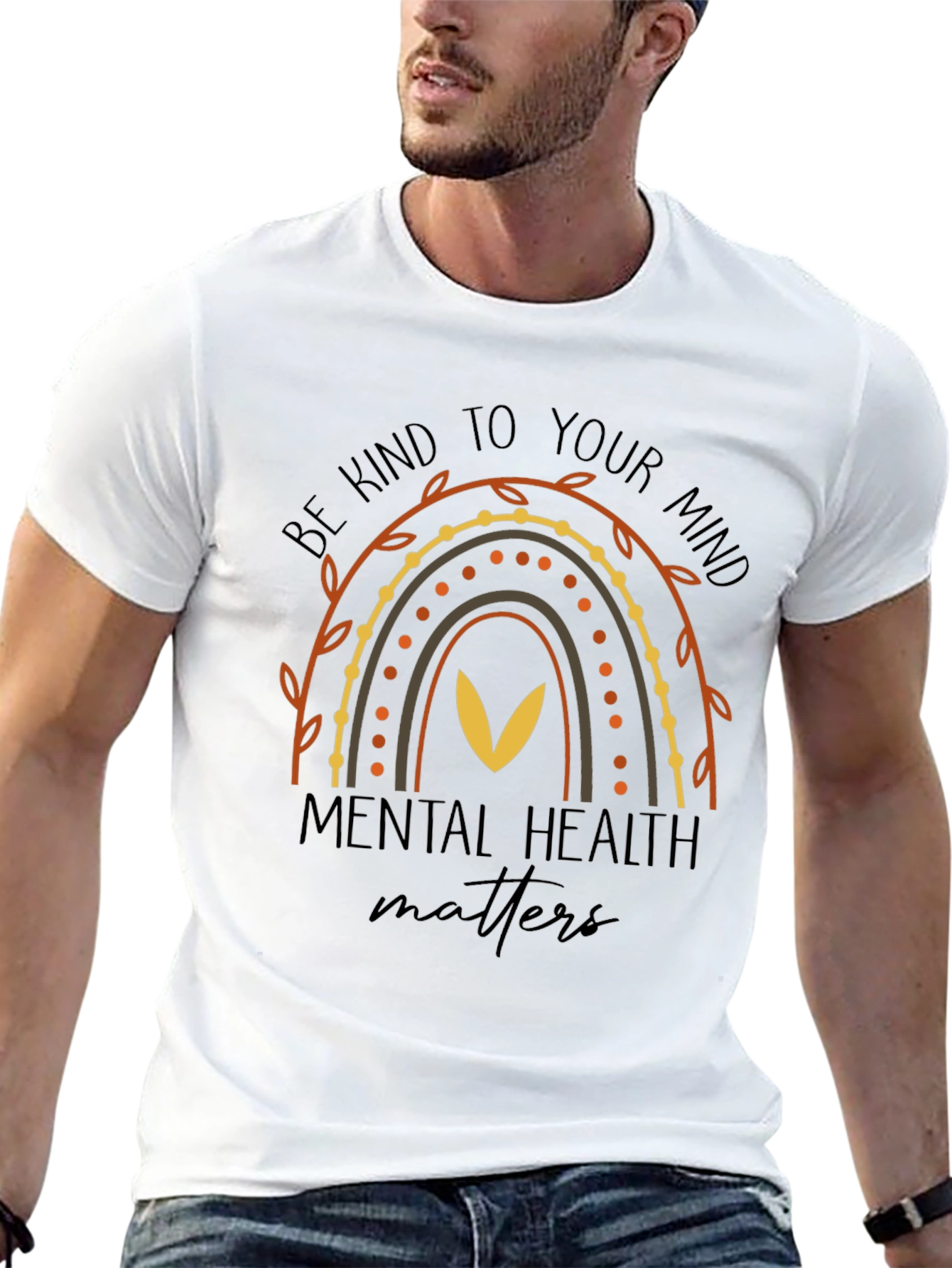 Mental Health Matters Rainbow Graphic Tee