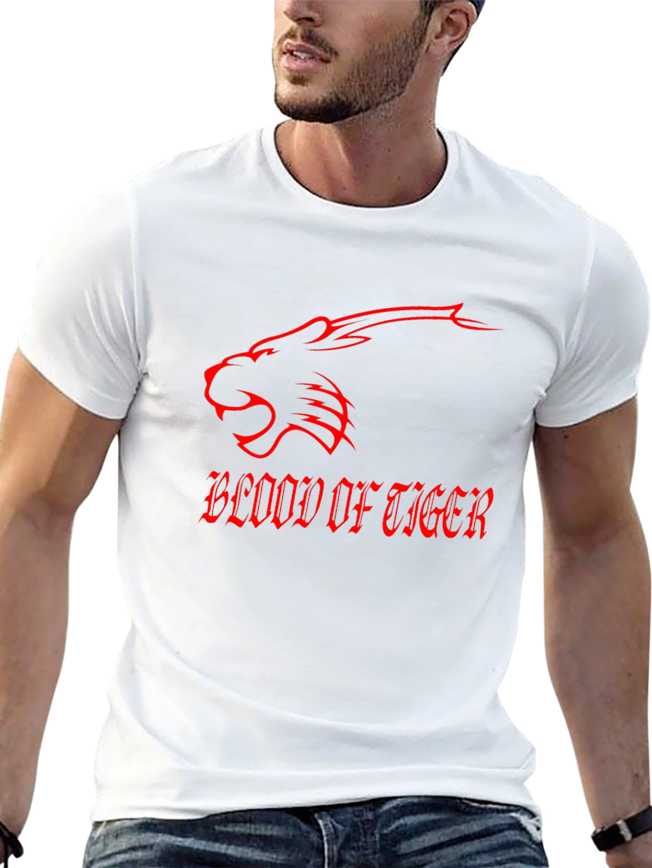 Blood of Tiger Graphic Tee - Black