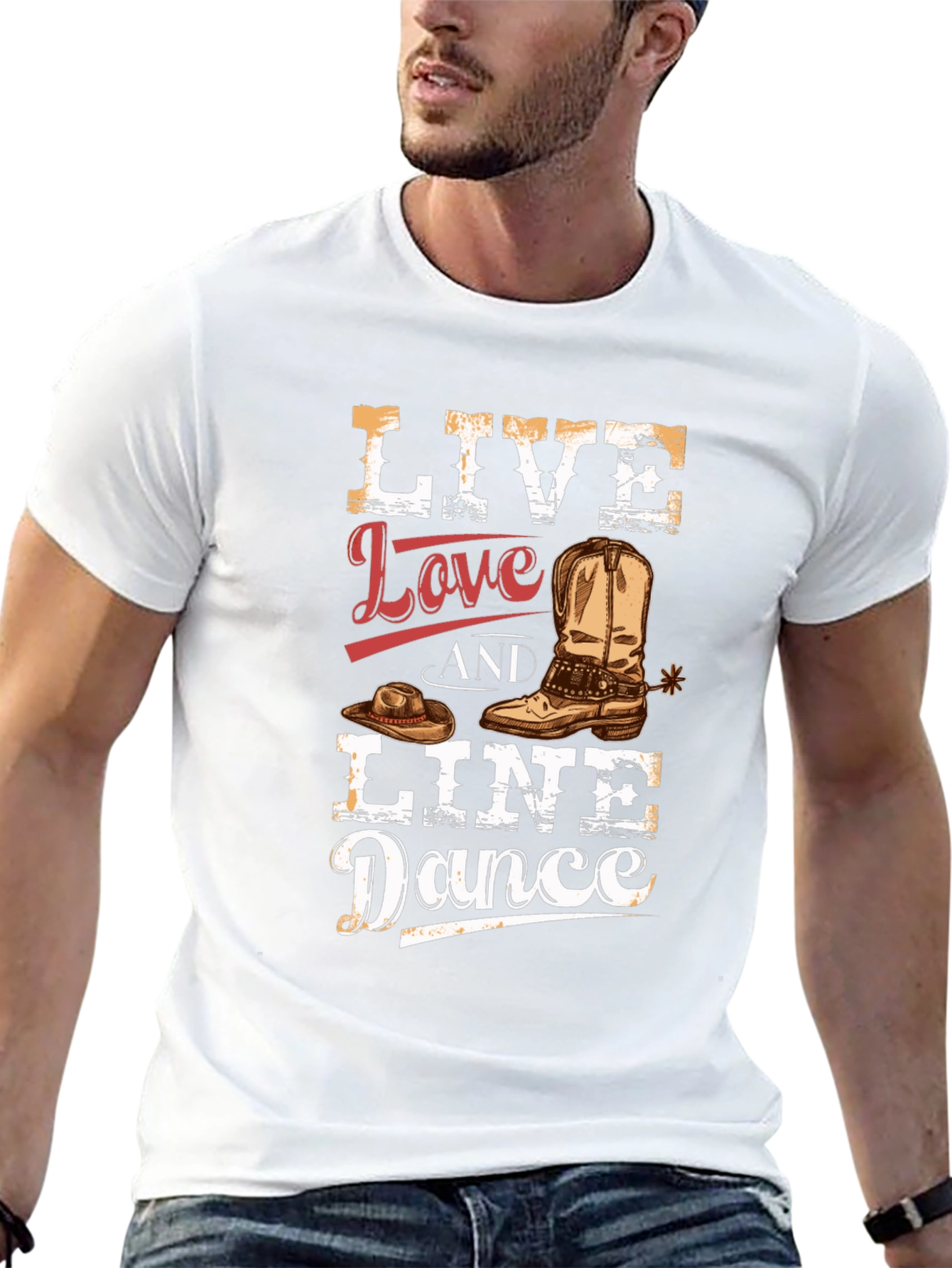 Live Love Line Dance Graphic Tee