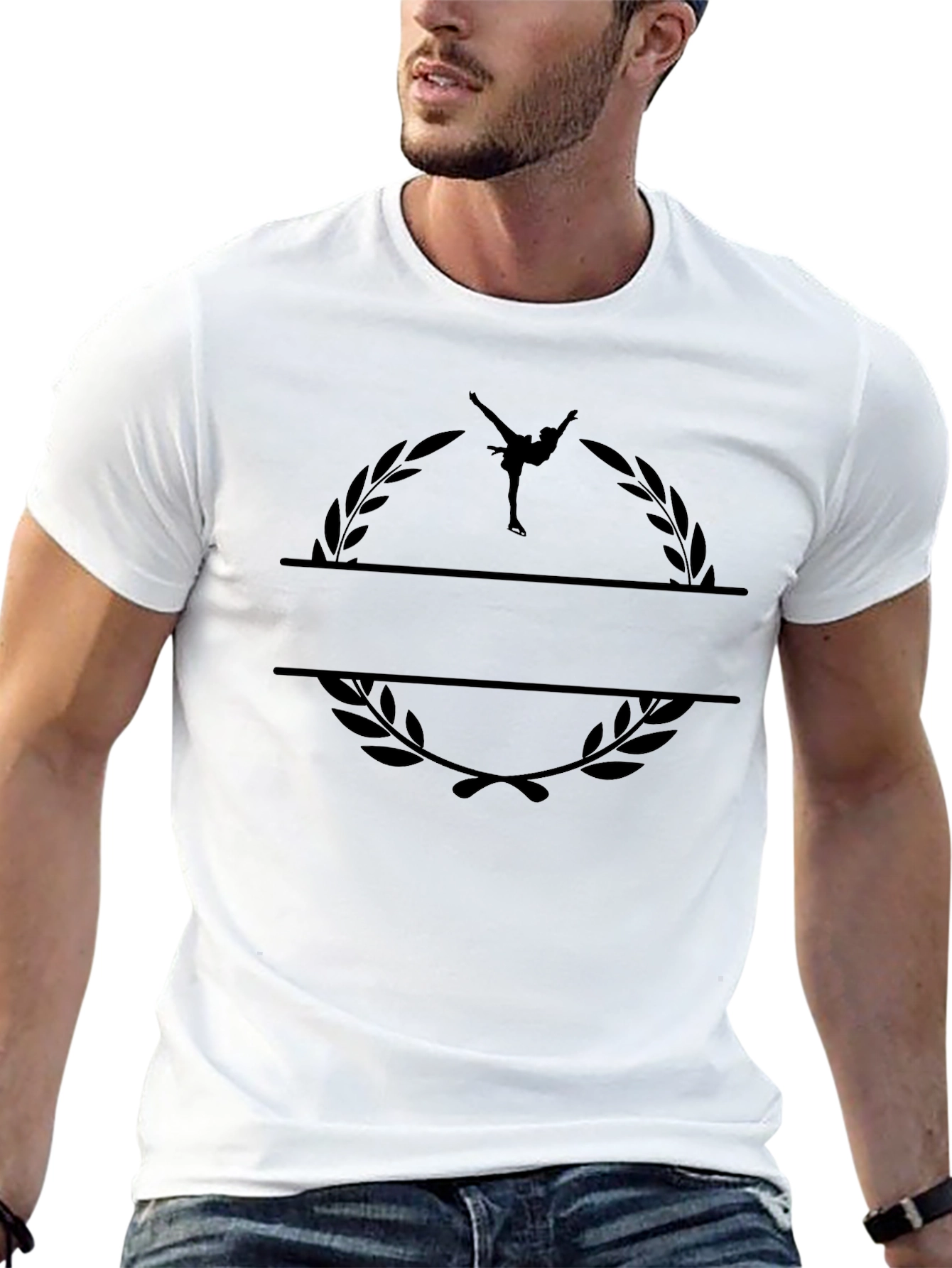Black Figure Skater Laurel T-Shirt