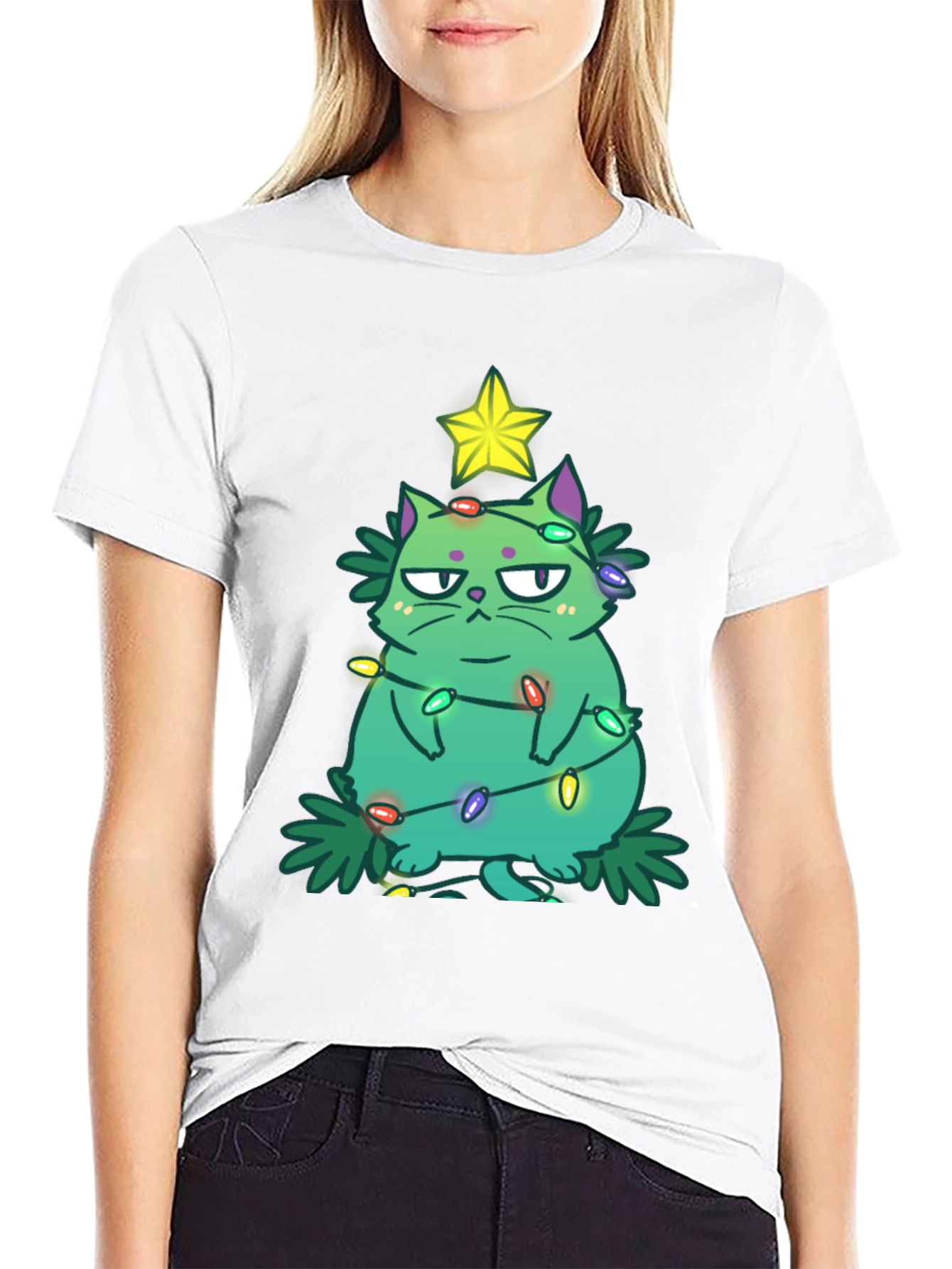 Grumpy Christmas Cat T-Shirt