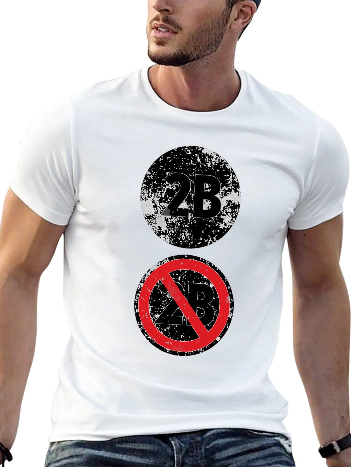 2B T-Shirt - Graphic Print Cotton Tee