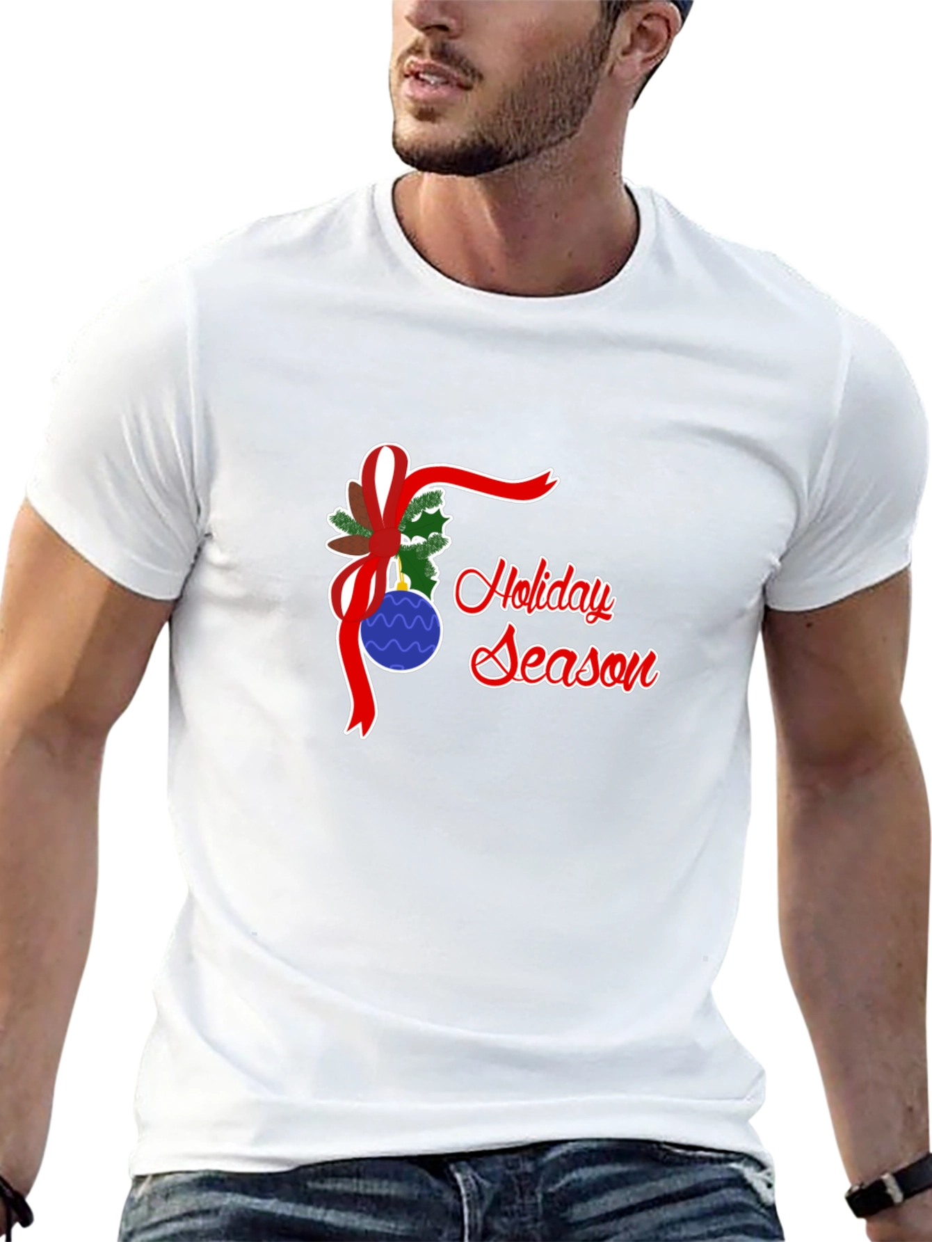 Holiday Season Graphic T-Shirt - Festive Style
