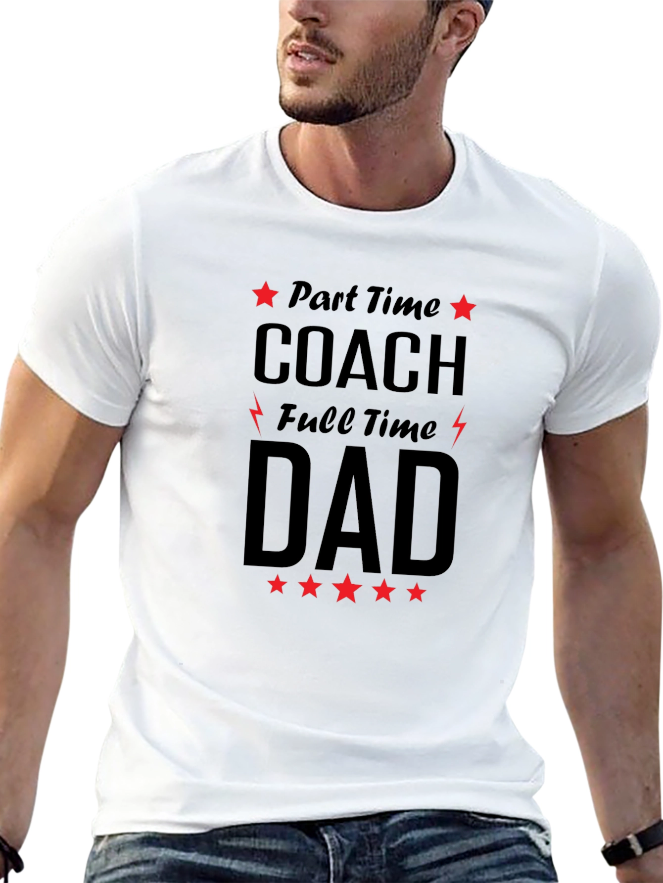 Part-Time Coach Full-Time Dad Graphic Tee