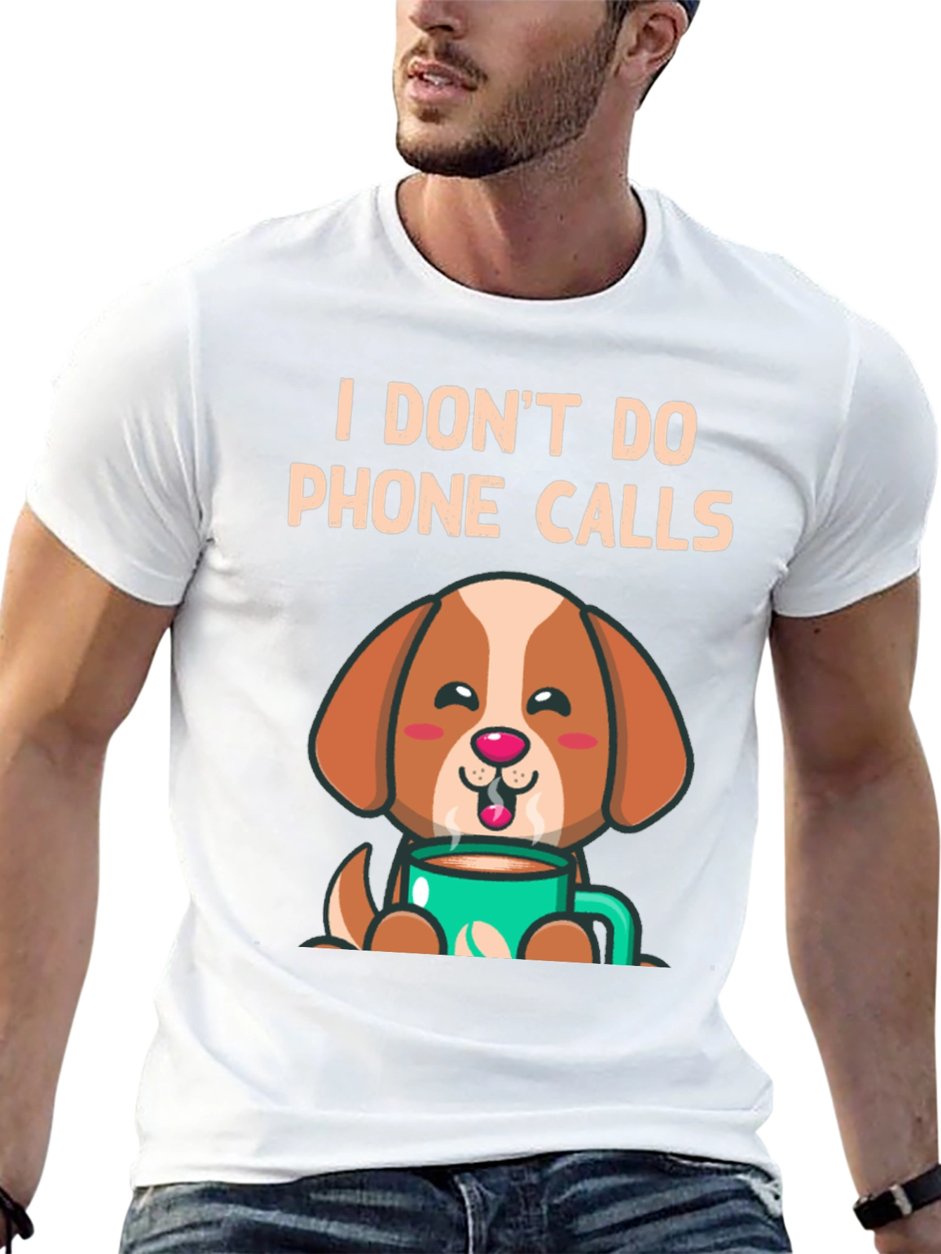I Dont Do Phone Calls Dog Lover T-Shirt