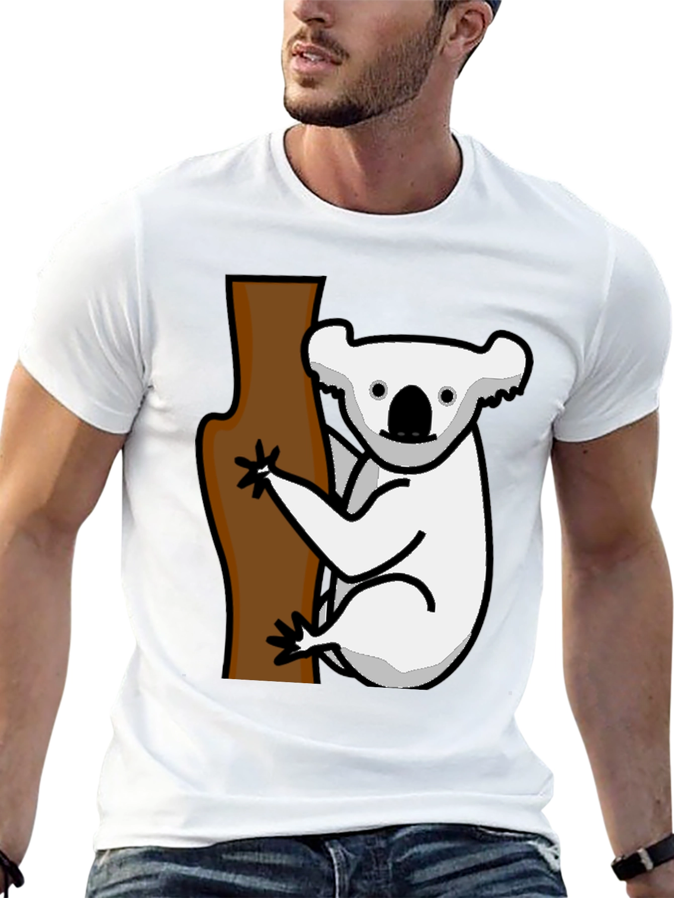 Koala Tree Graphic Tee - Black