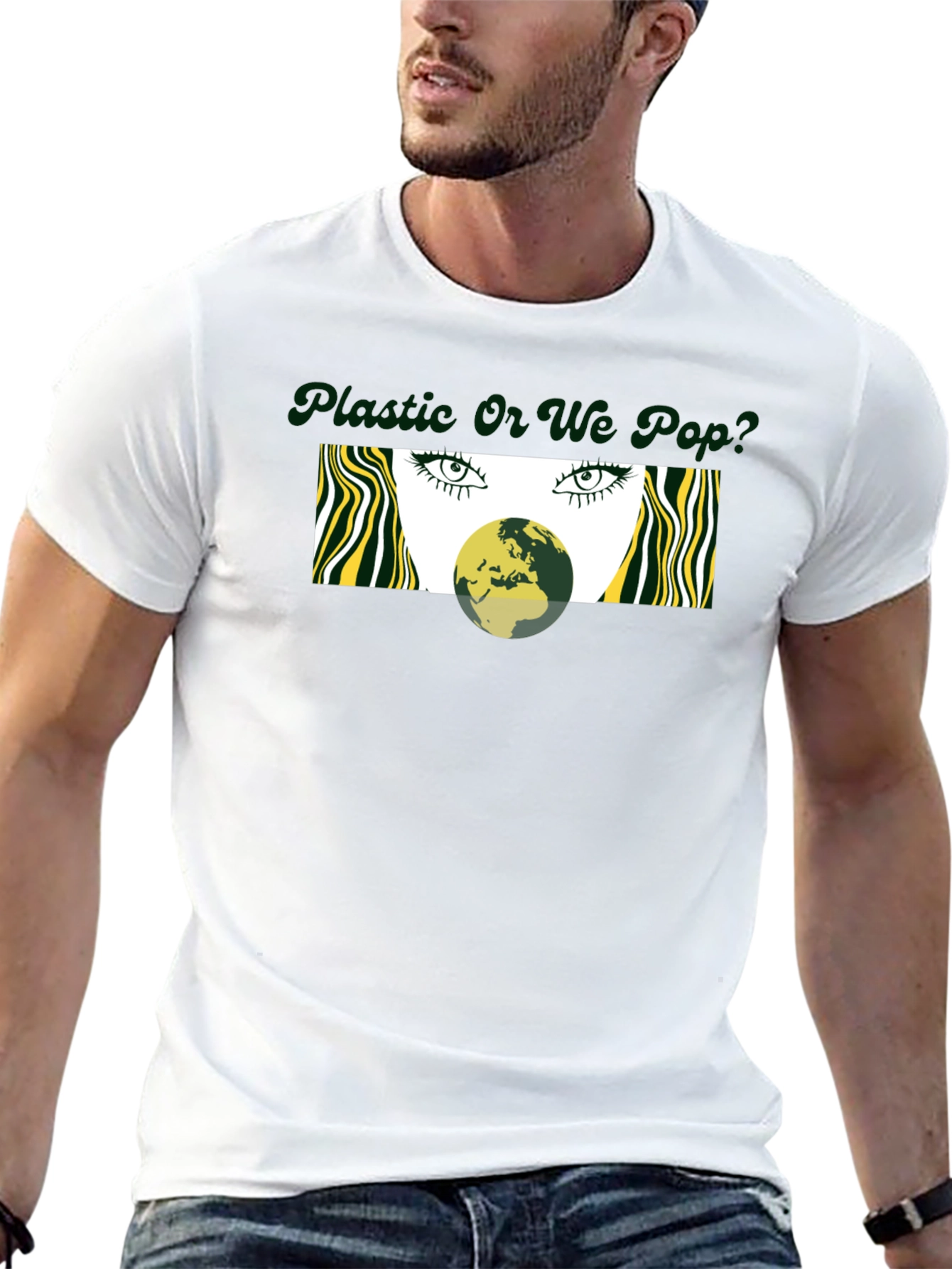 Earth Bubble Graphic Tee - Eco-Conscious Fashion