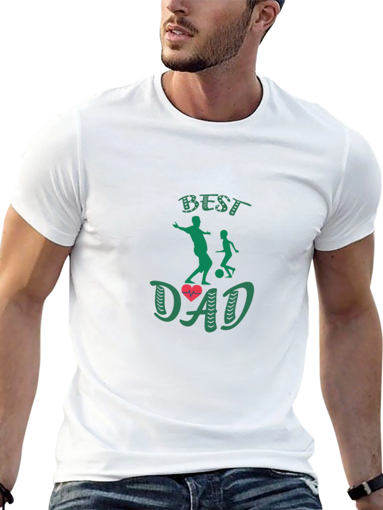 Best Dad Soccer T-Shirt