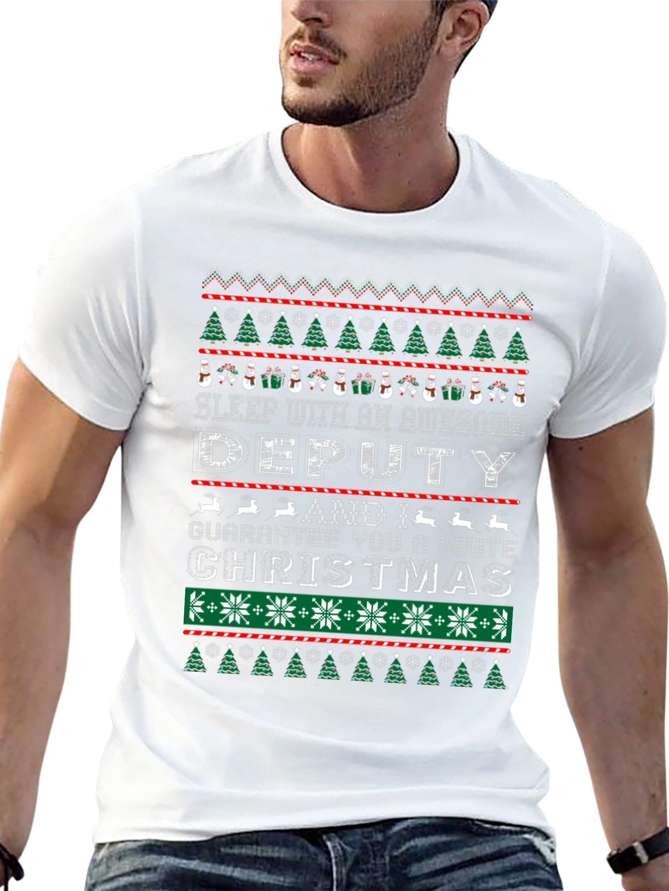 Awesome Deputy Ugly Christmas T-Shirt