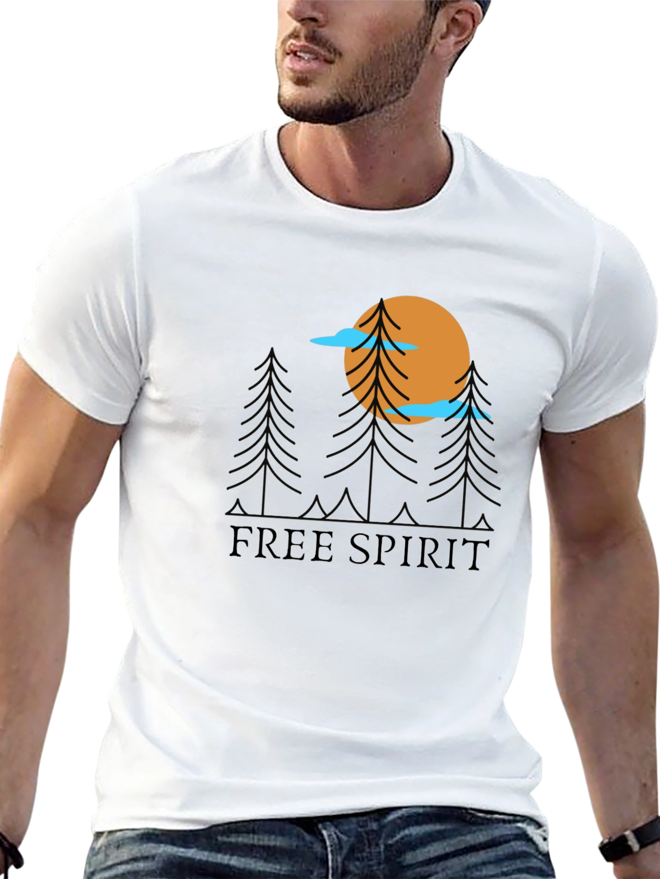 Free Spirit Graphic Tee - Nature Inspired T-Shirt