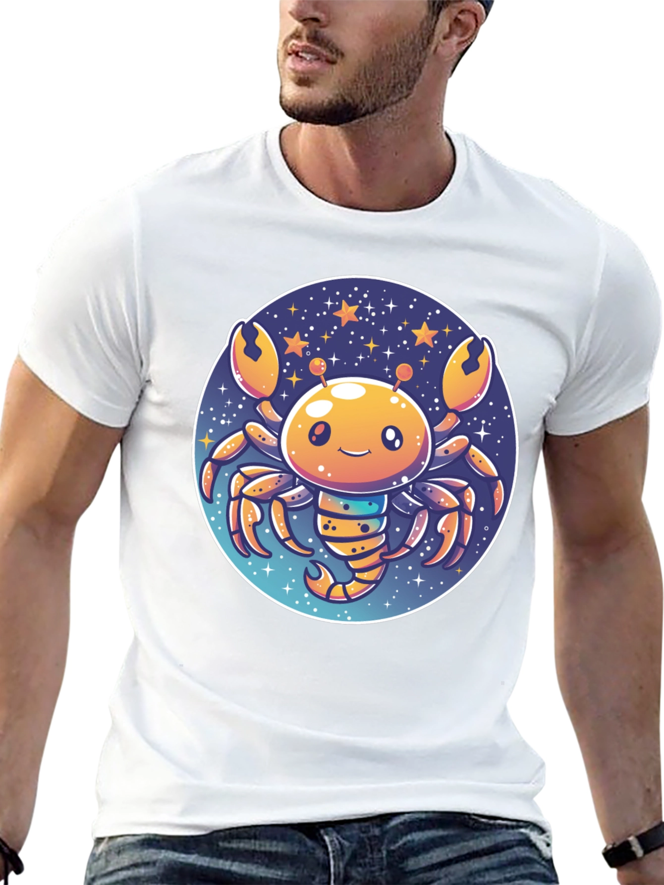 Cartoon Crab Zodiac T-Shirt