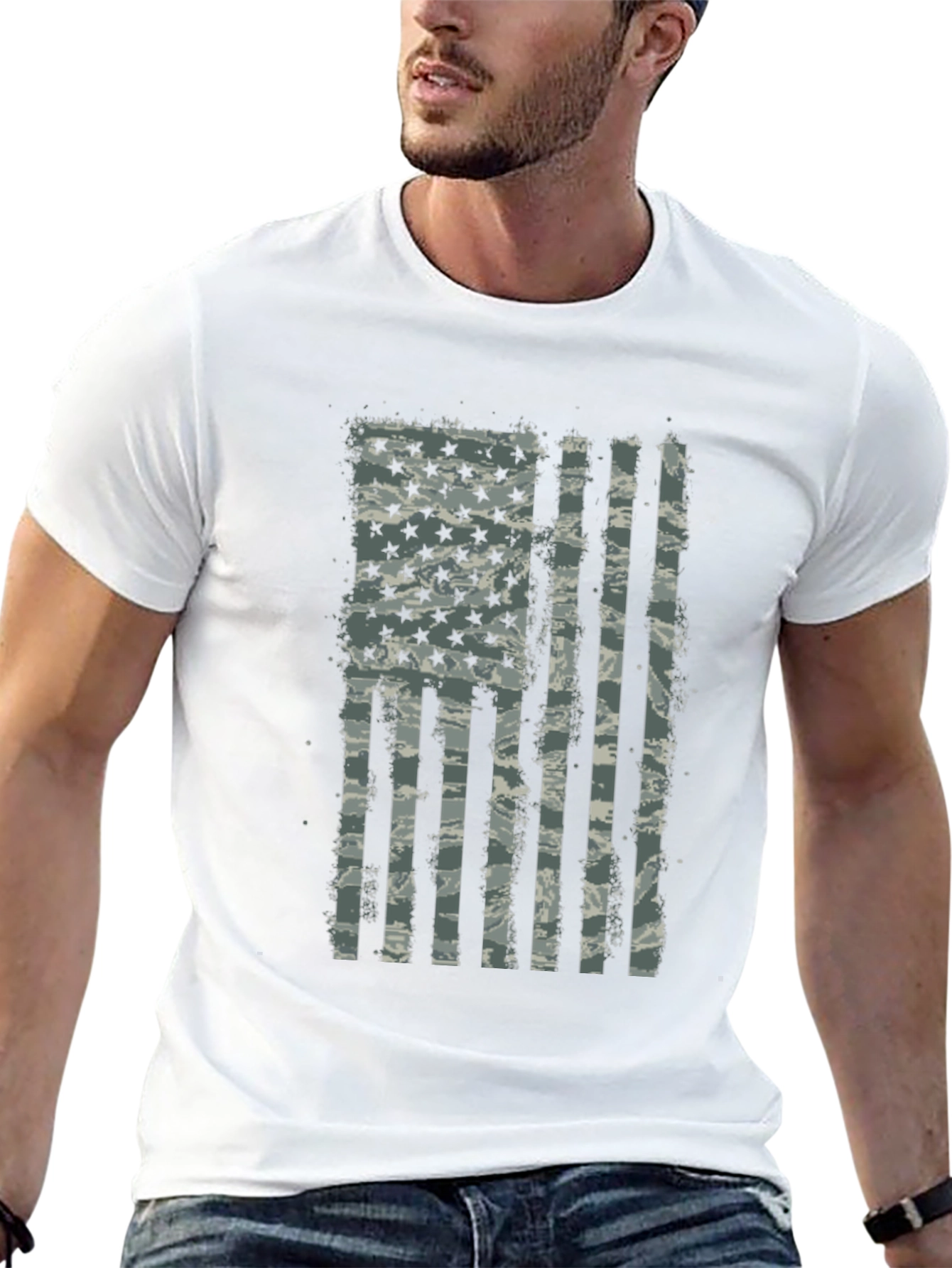 American Flag Camo T-Shirt