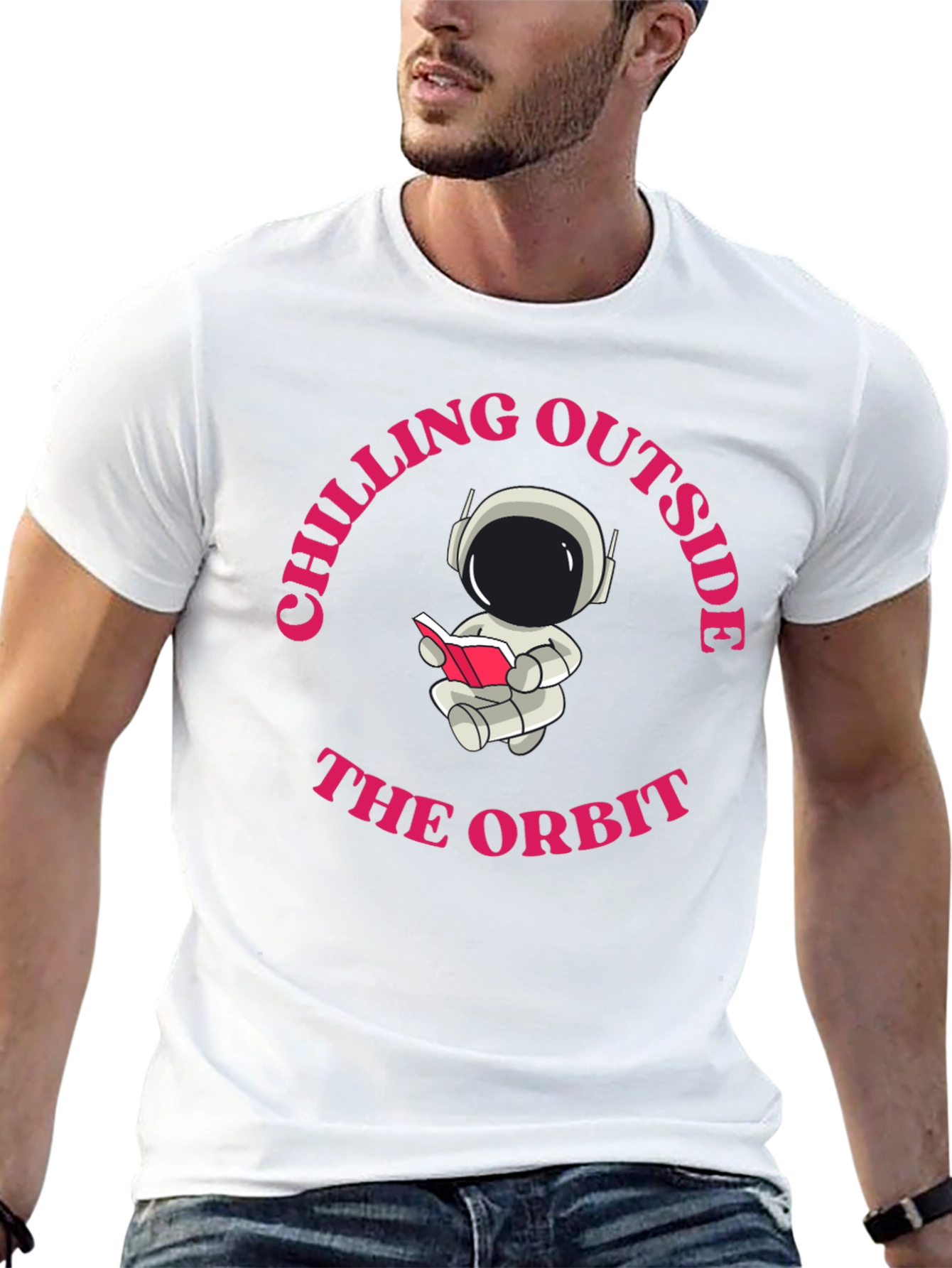 Chilling Outside the Orbit Graphic Tee