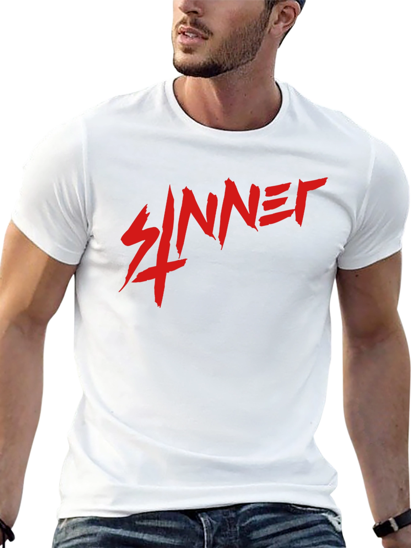 Sinner Black T-Shirt - Bold Graphic Tee