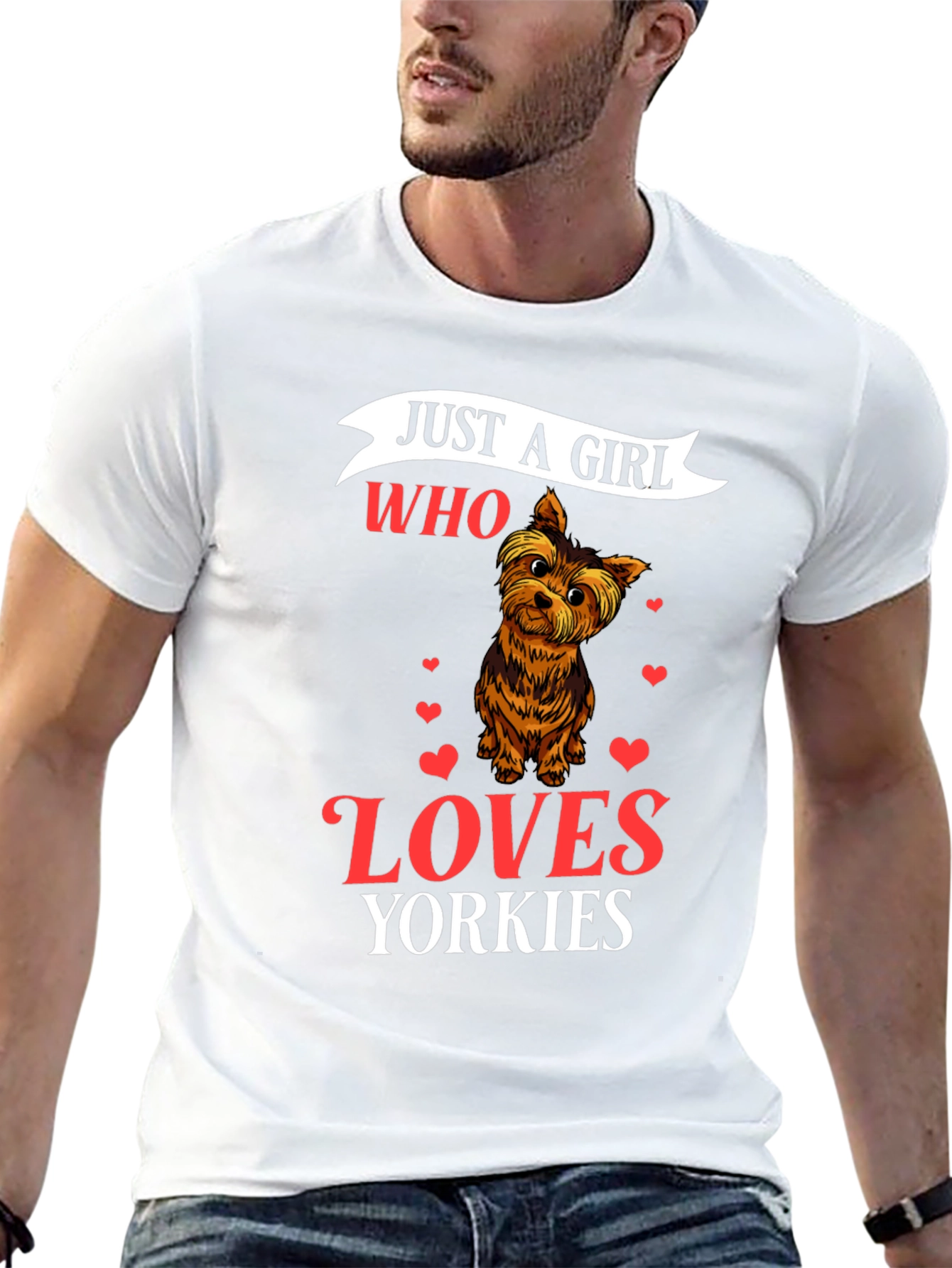 Just a Girl Who Loves Yorkies T-Shirt