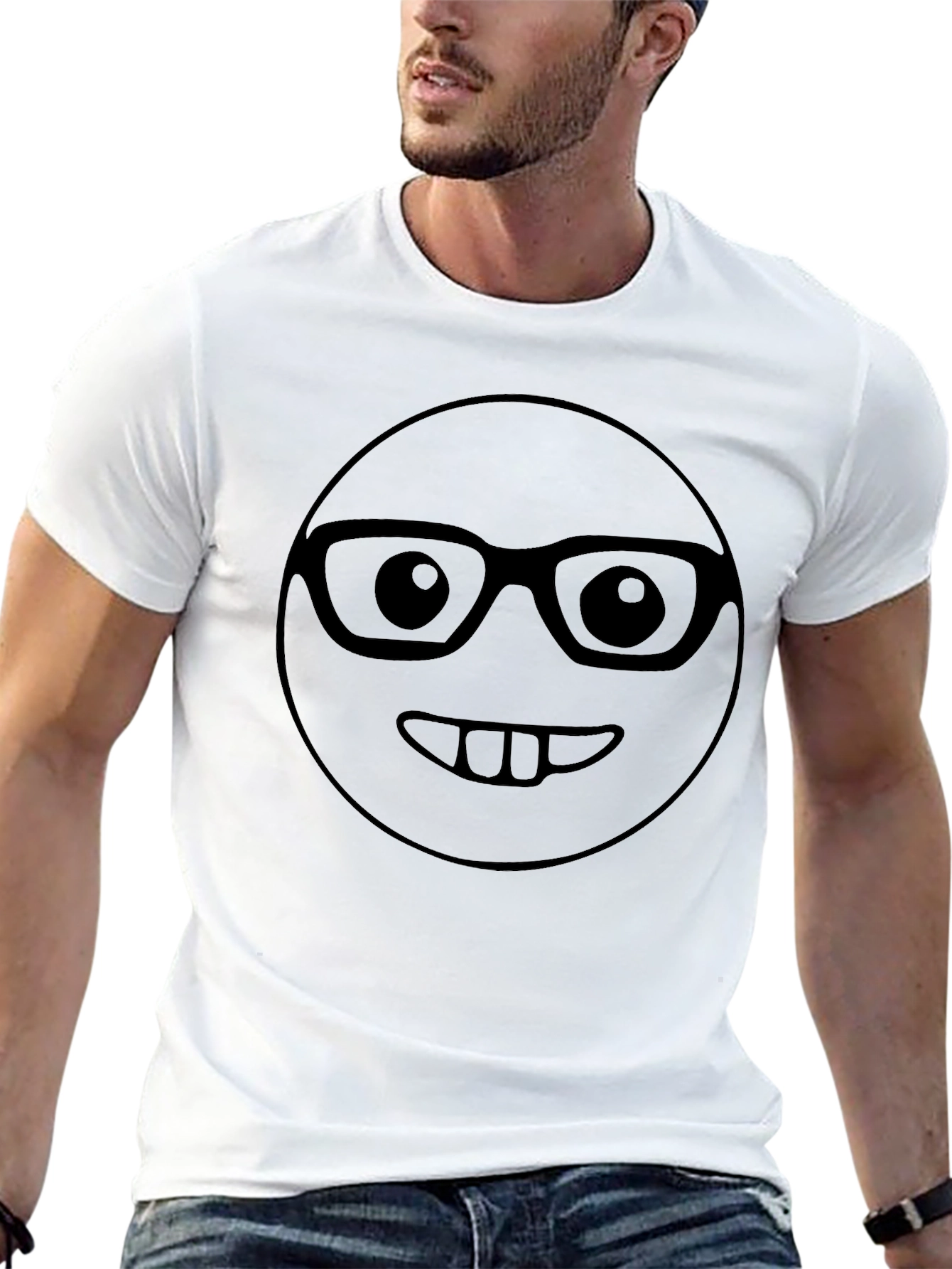 Geek Emoji Graphic T-Shirt - Nerd Humor Tee