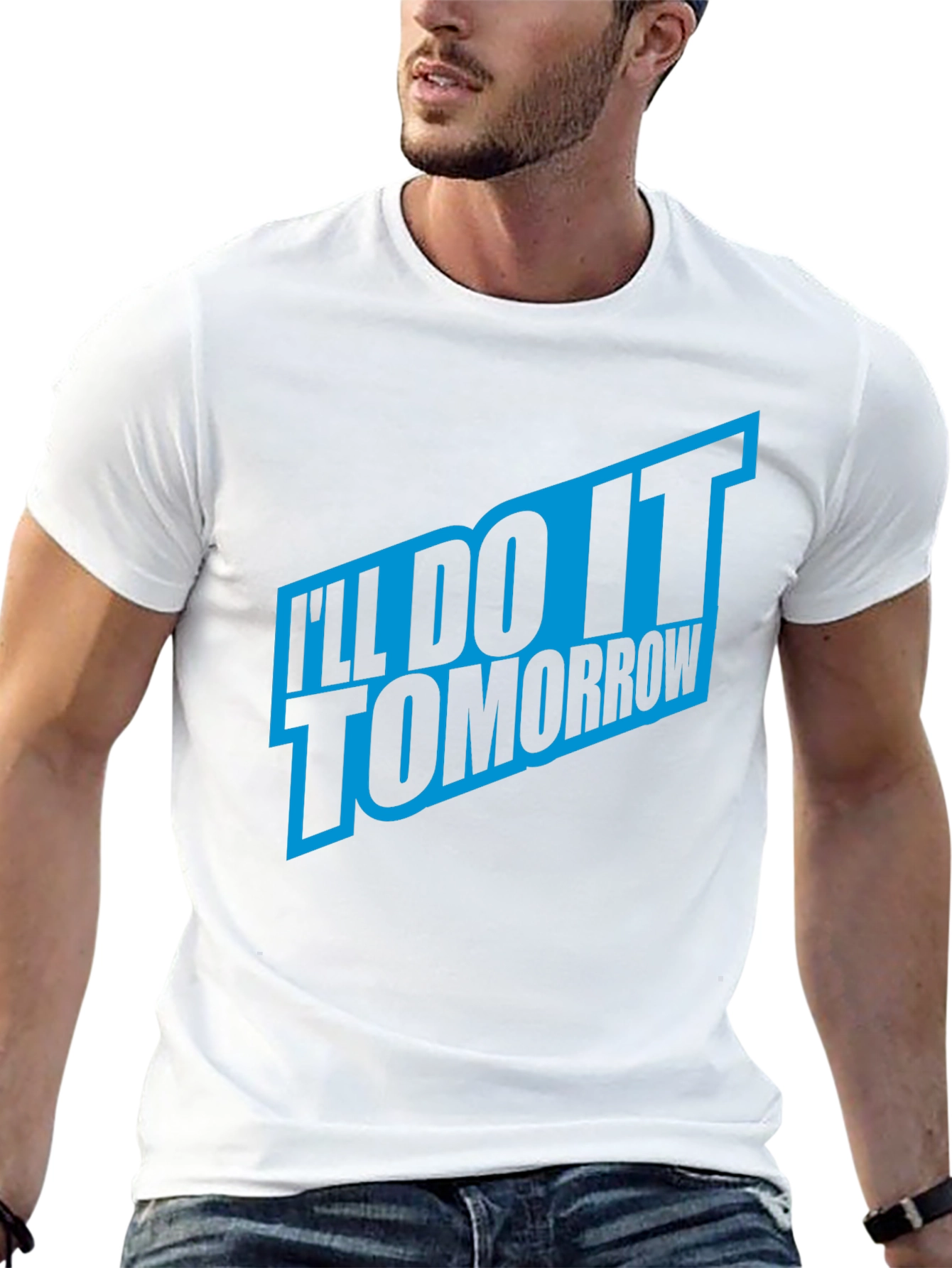 Ill Do It Tomorrow Mens Black T-Shirt