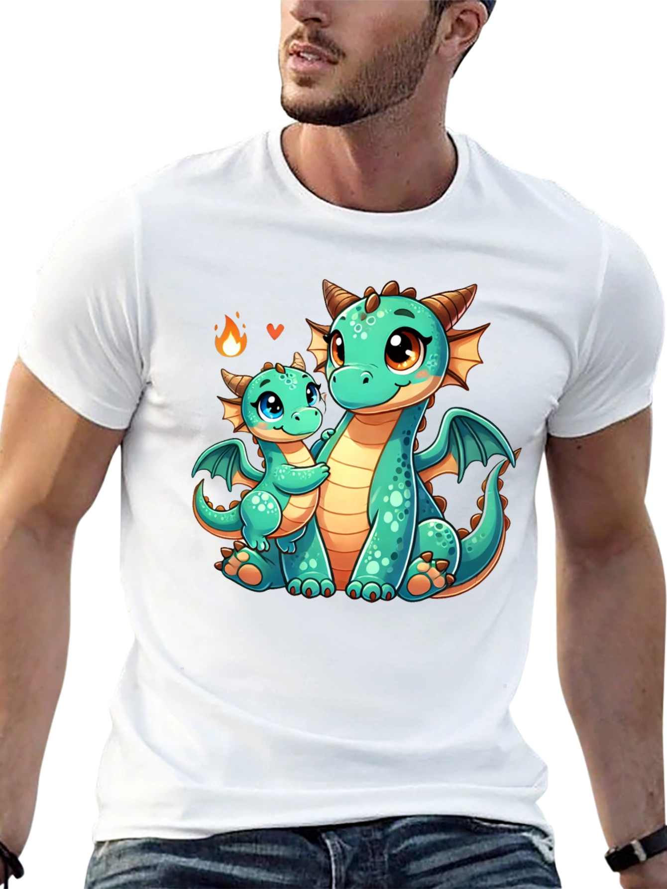 Cute Dragon Graphic Tee - Mama & Baby Love!