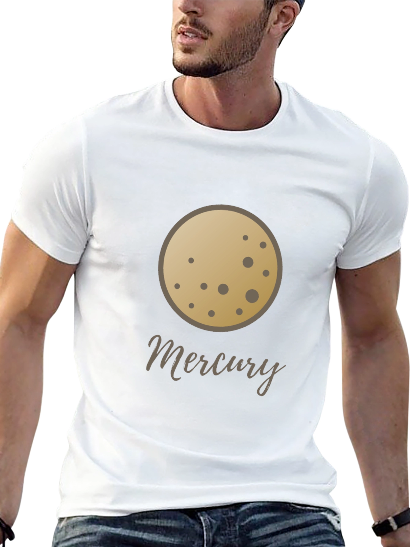 Mercury Planet Graphic T-Shirt - Space Lover Tee