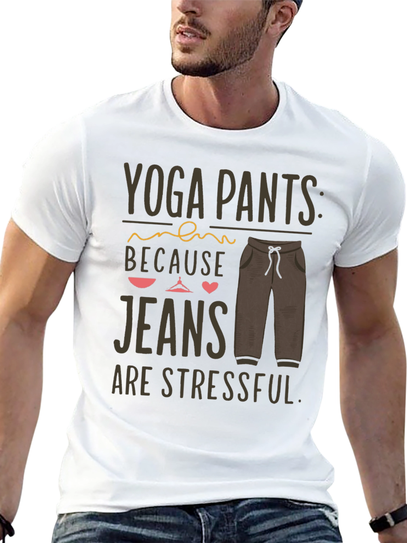 Yoga Pants Stress-Free T-Shirt
