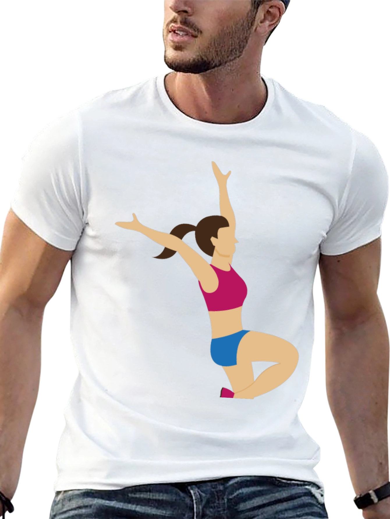 Yoga Pose Graphic Tee - Black T-Shirt