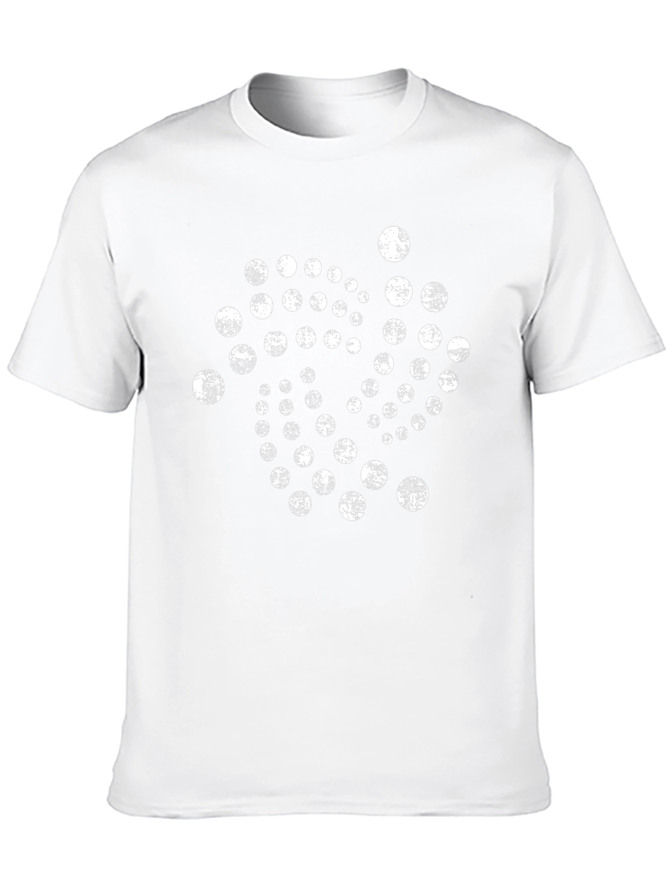 Graphic Print Black T-Shirt - Circle Design