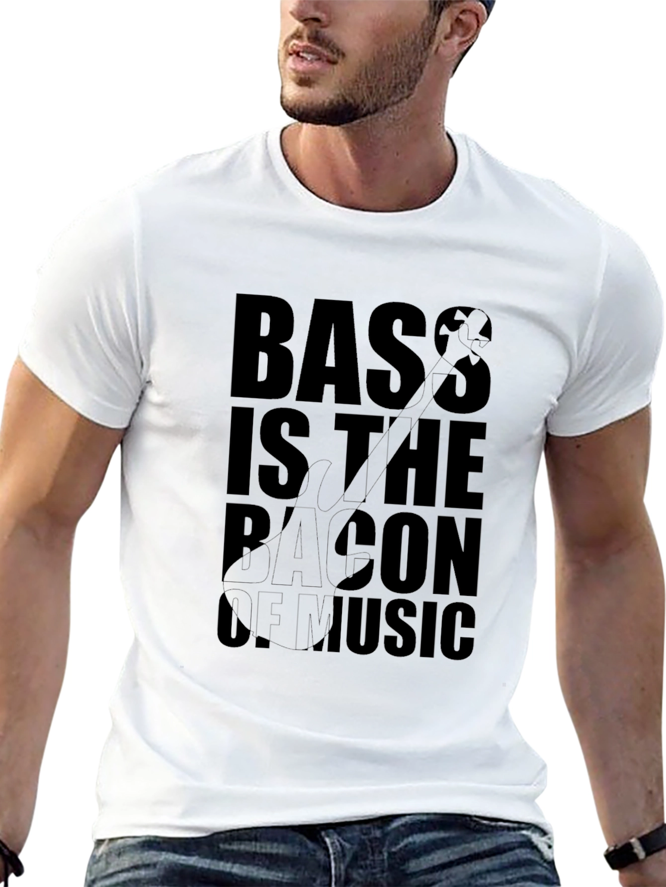 Bass is the Bacon of Music Graphic T-Shirt