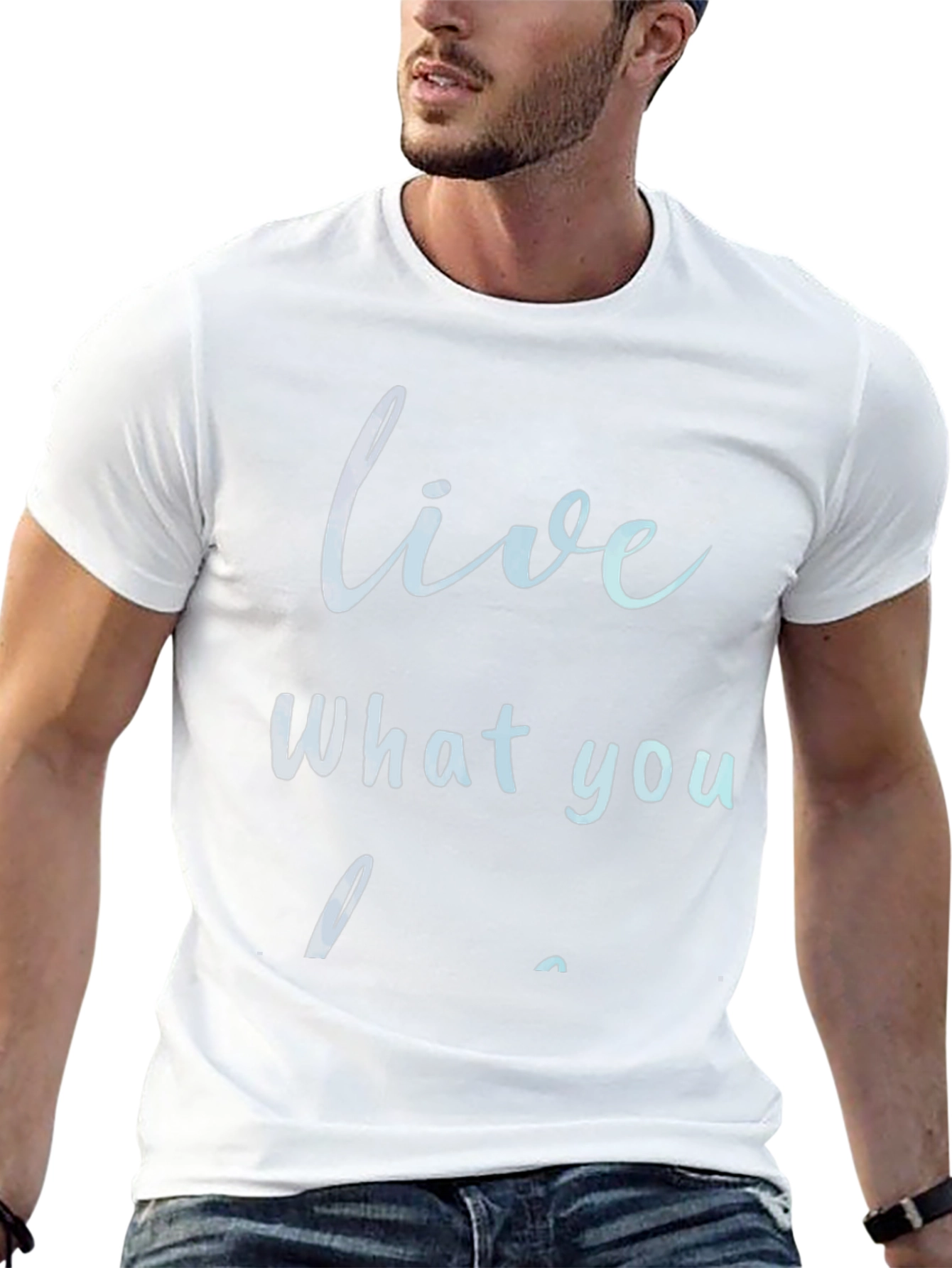 Live What You Love Black Graphic Tee