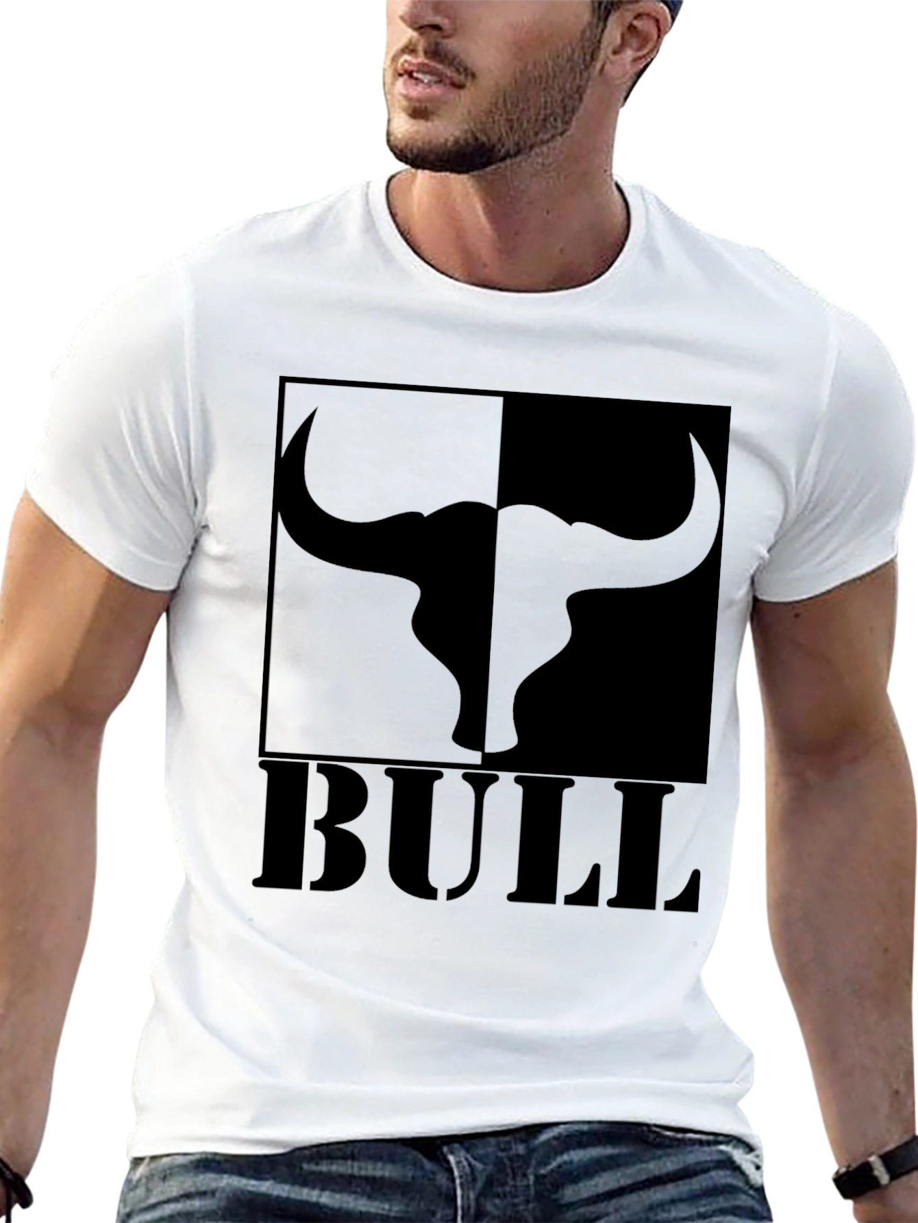 Bull Graphic Tee - Bold Design