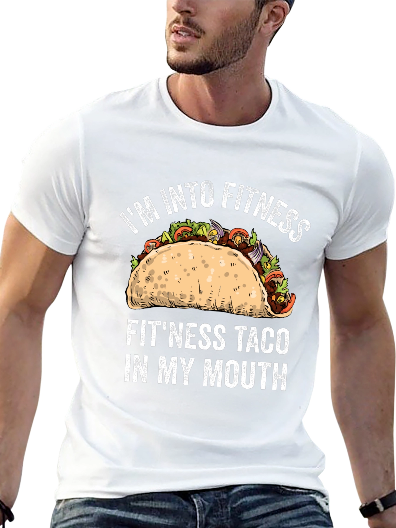 Fitness Taco T-Shirt Funny Workout Tee