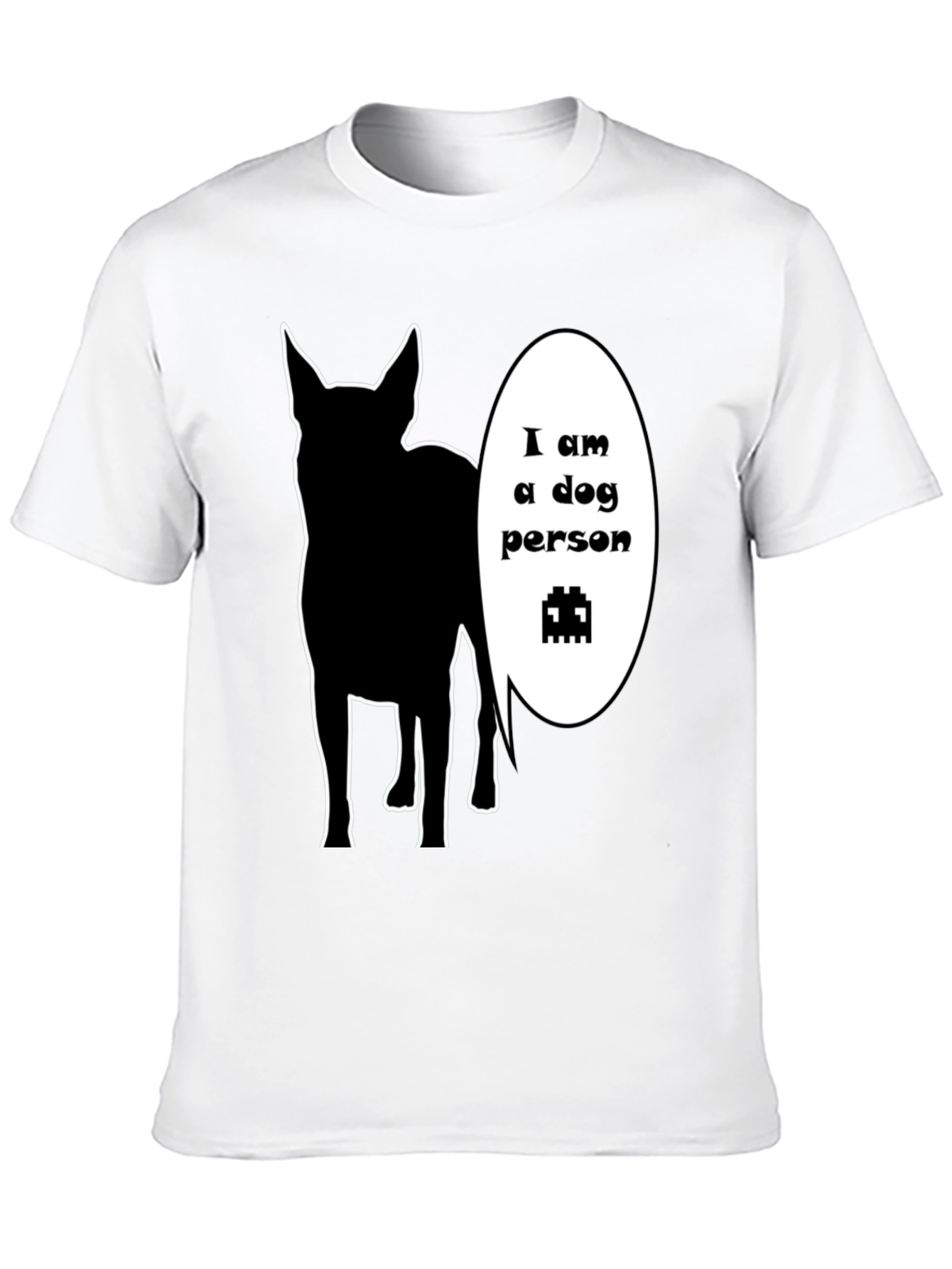 Dog Person T-Shirt Black Cotton Animal Lover Tee