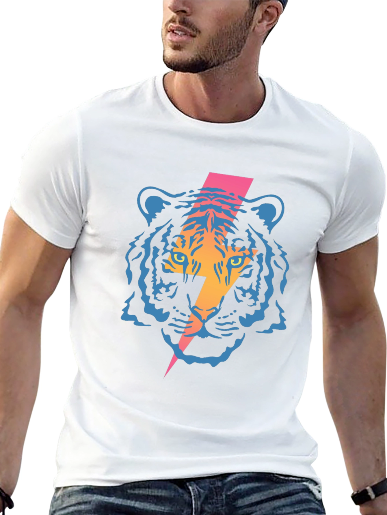 Electric Tiger Graphic Tee - Bold Style