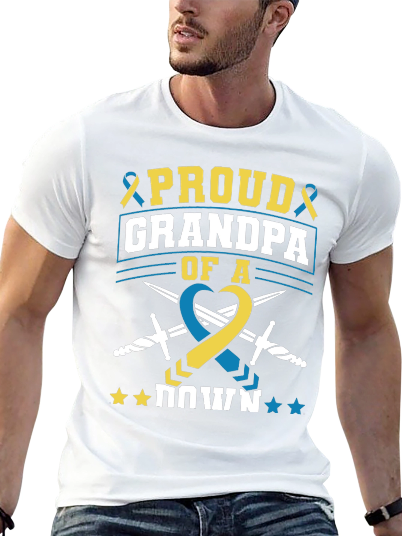 Proud Grandpa Down Syndrome Awareness T-Shirt