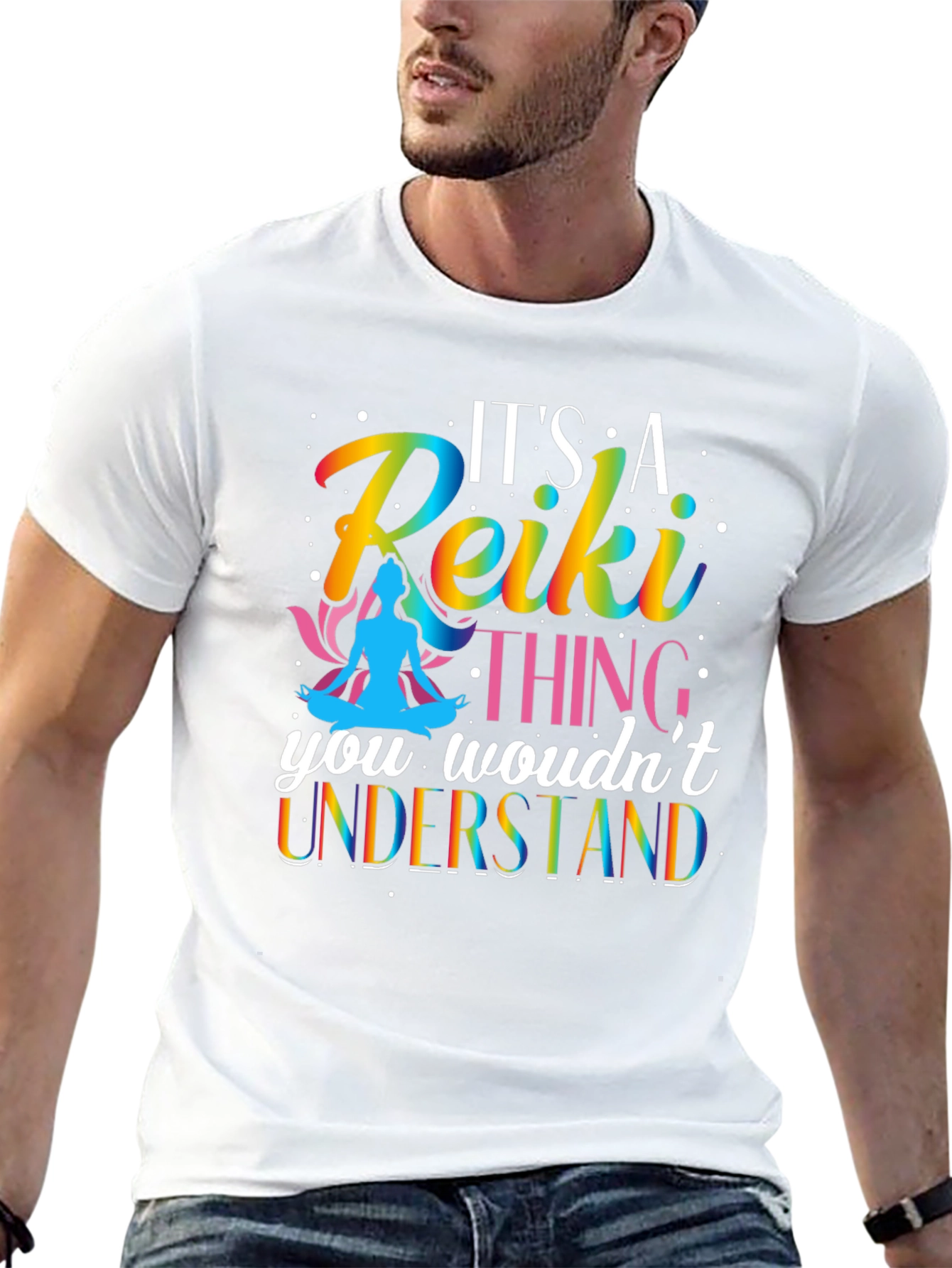 Reiki Thing T-Shirt - Rainbow Design