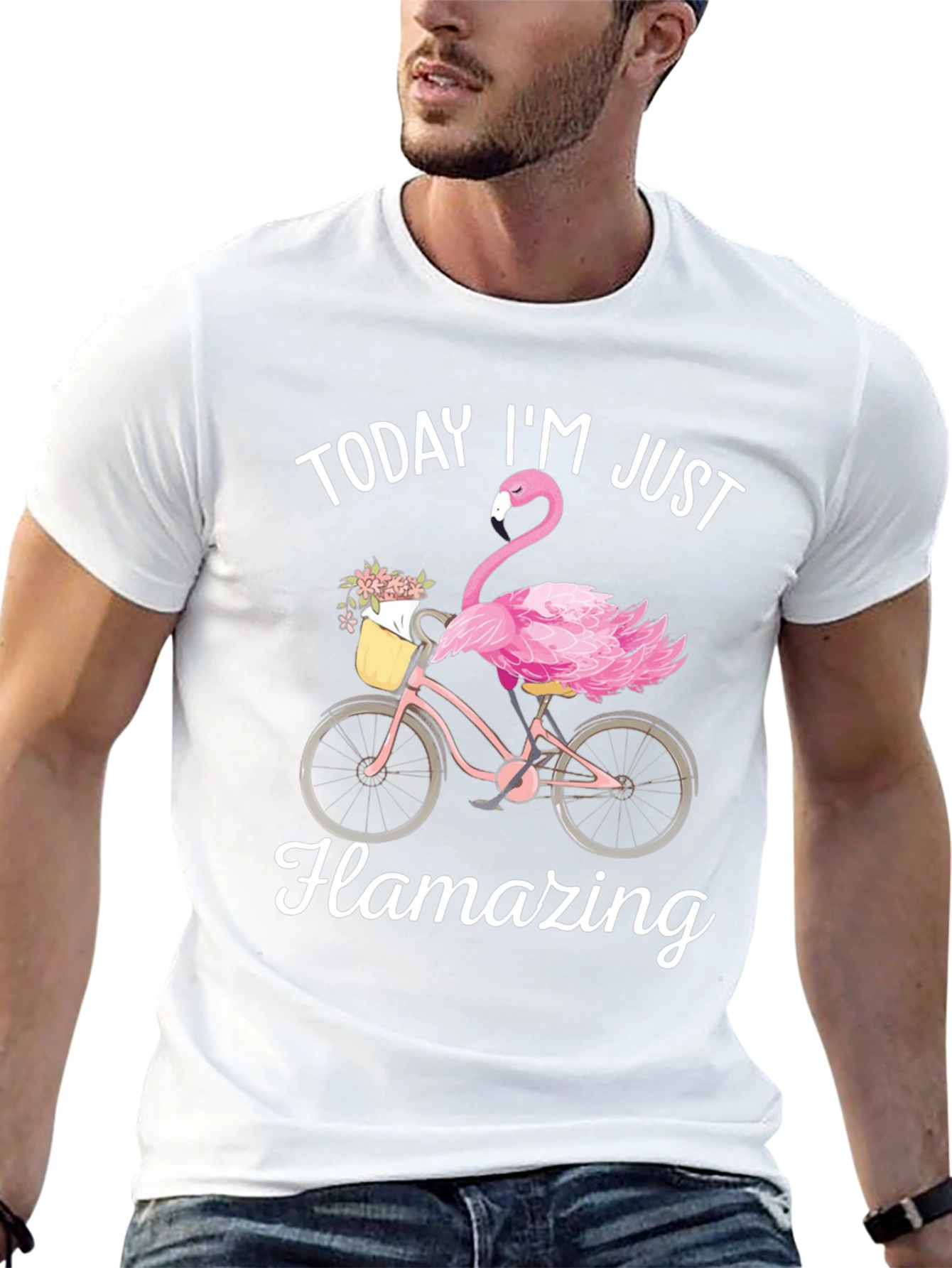 Flamazing T-Shirt - Flamingo Bike Design