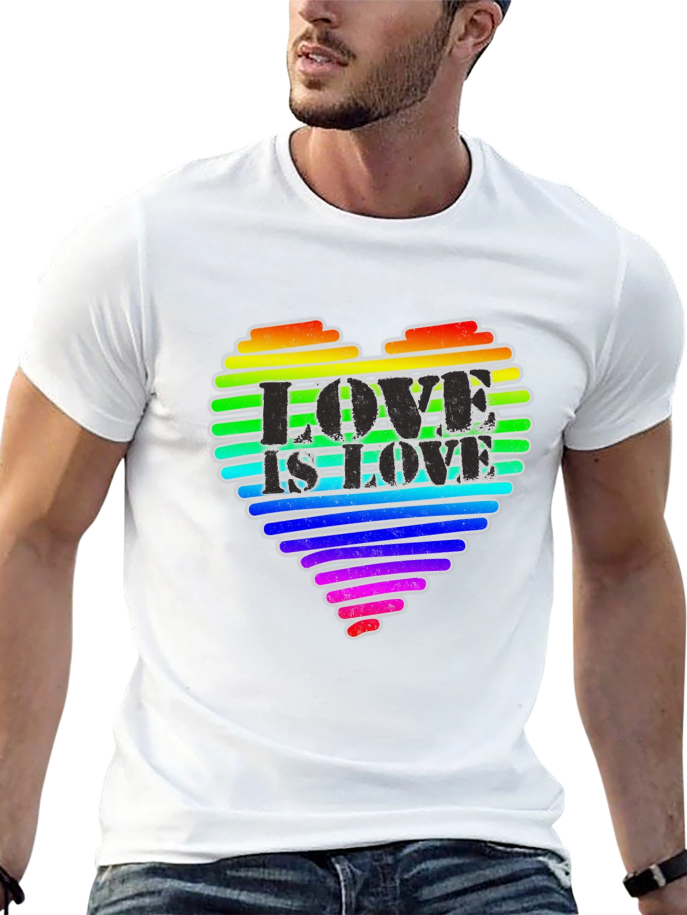 Love is Love Rainbow Heart T-Shirt