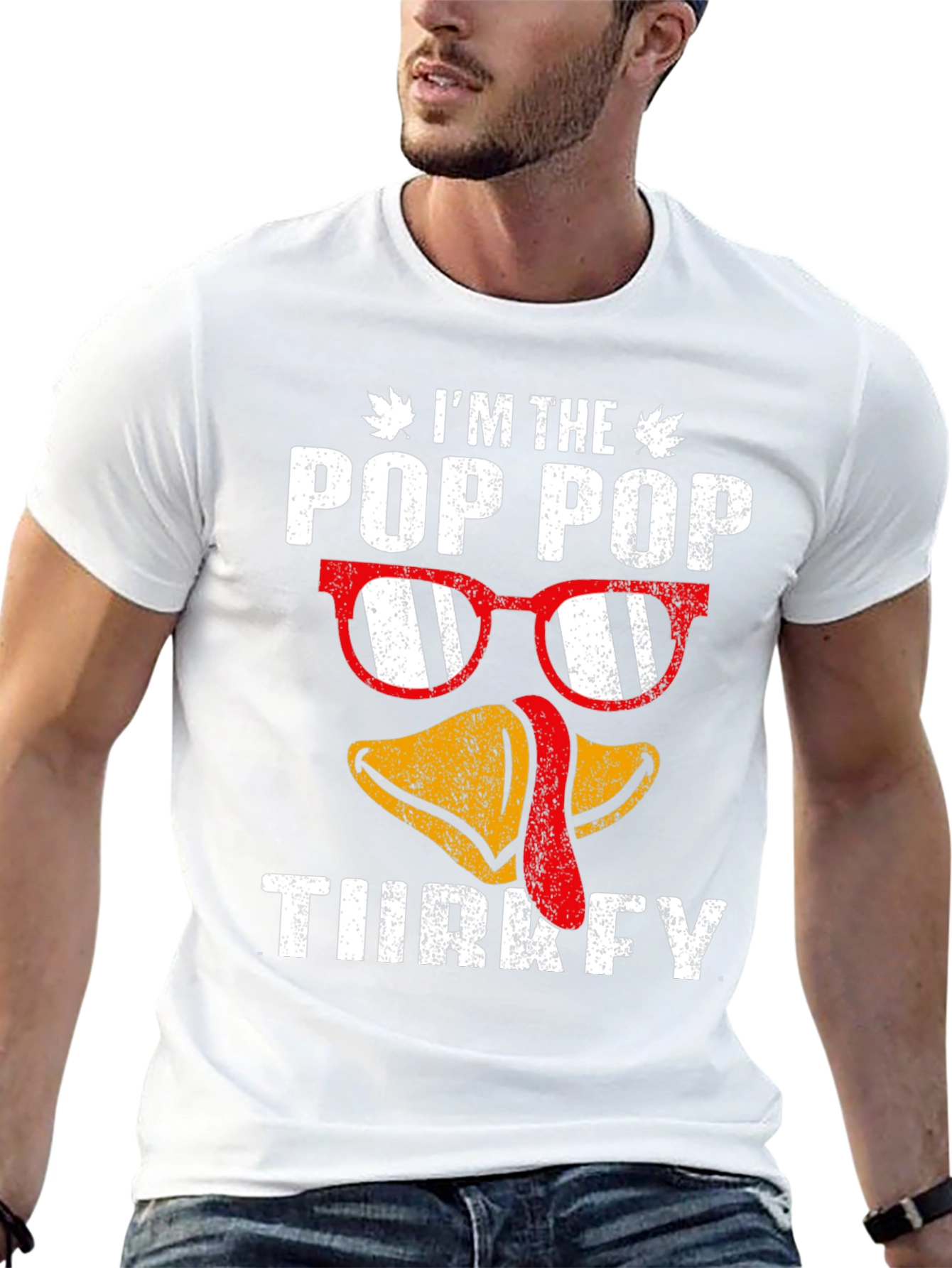 Pop Pop Turkey Thanksgiving T-Shirt