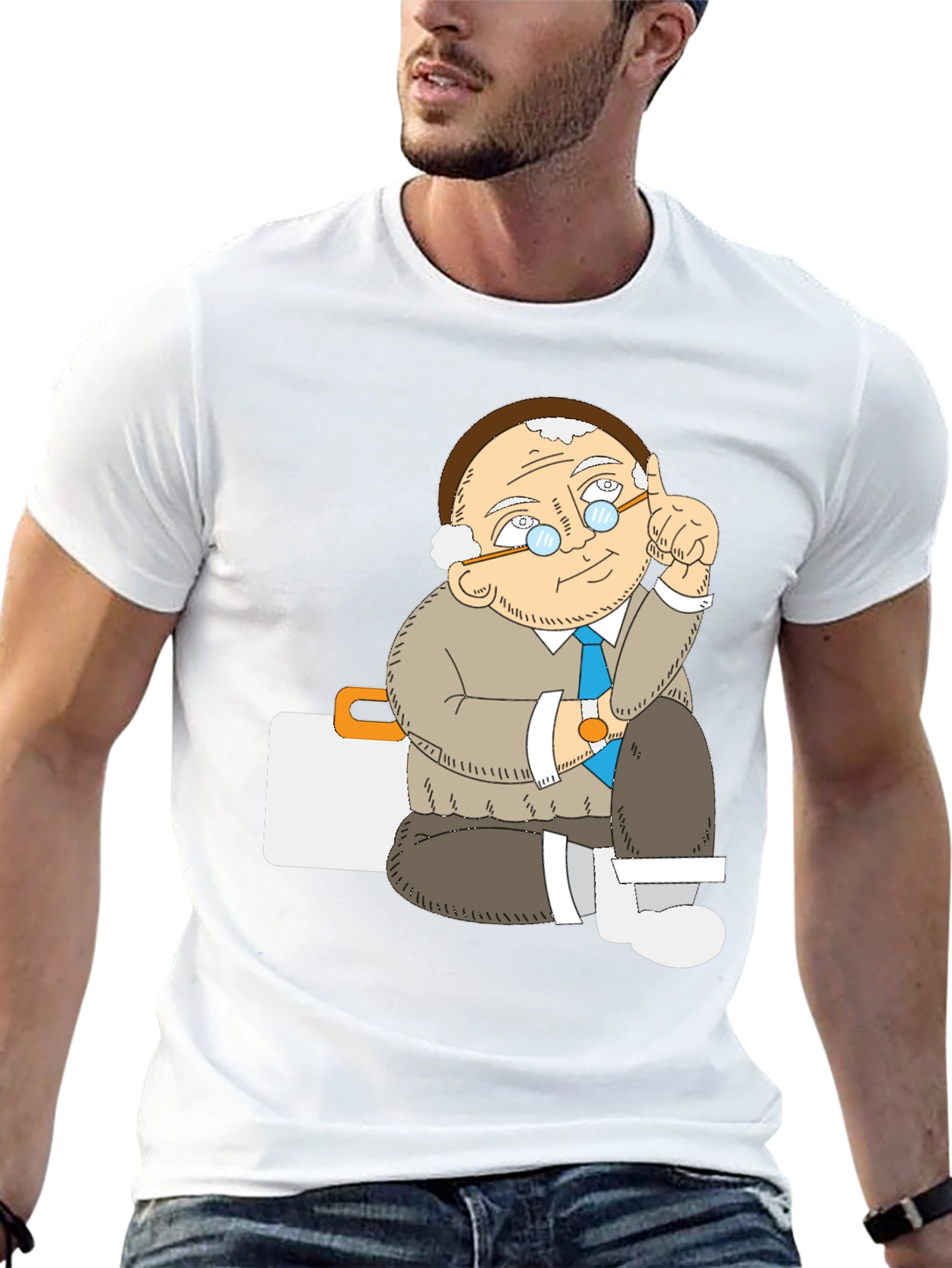 Professor Tee - Cartoon Character T-Shirt
