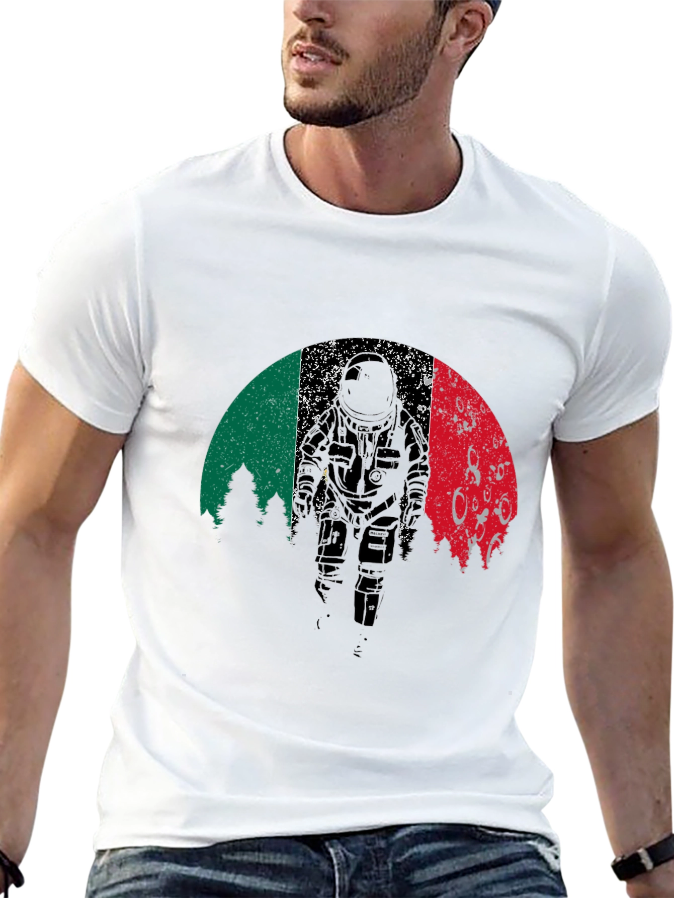 Retro Astronaut Graphic T-Shirt