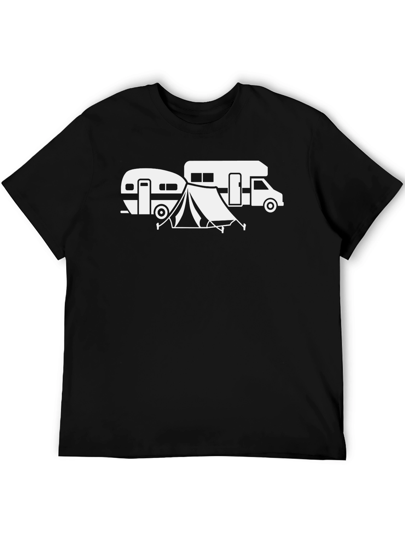 Camping Adventure Graphic Tee - RV and Tent