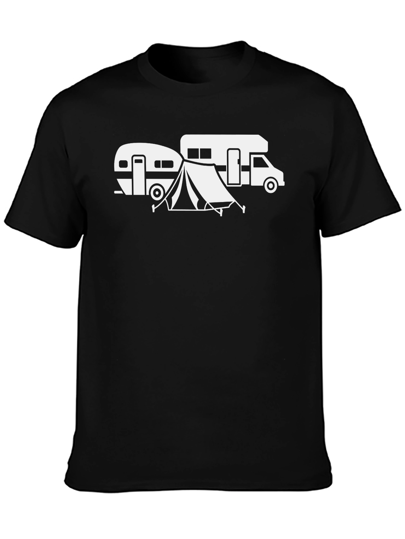 Camping Adventure Graphic Tee - RV and Tent