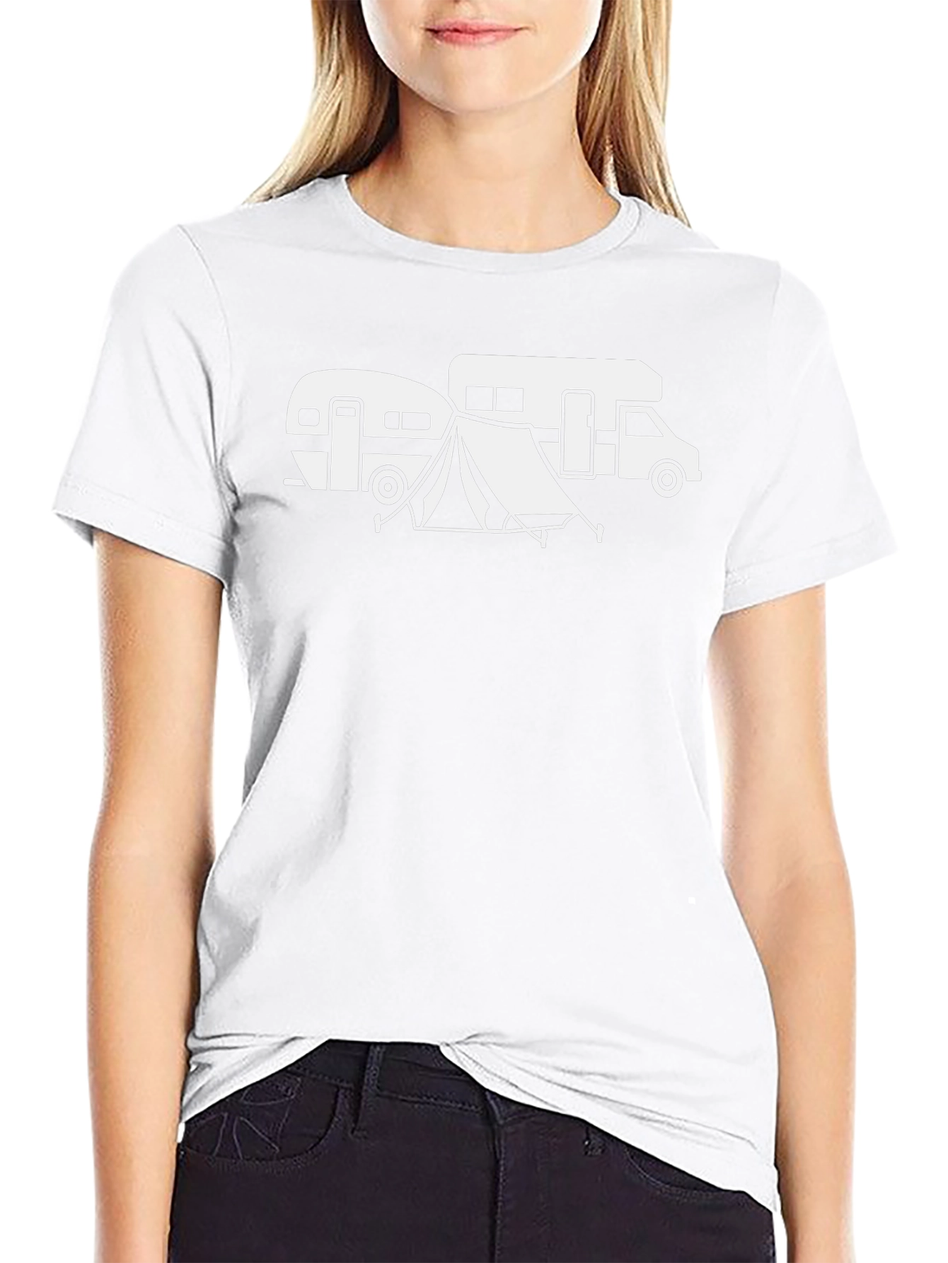 Camping Adventure Graphic Tee - RV and Tent