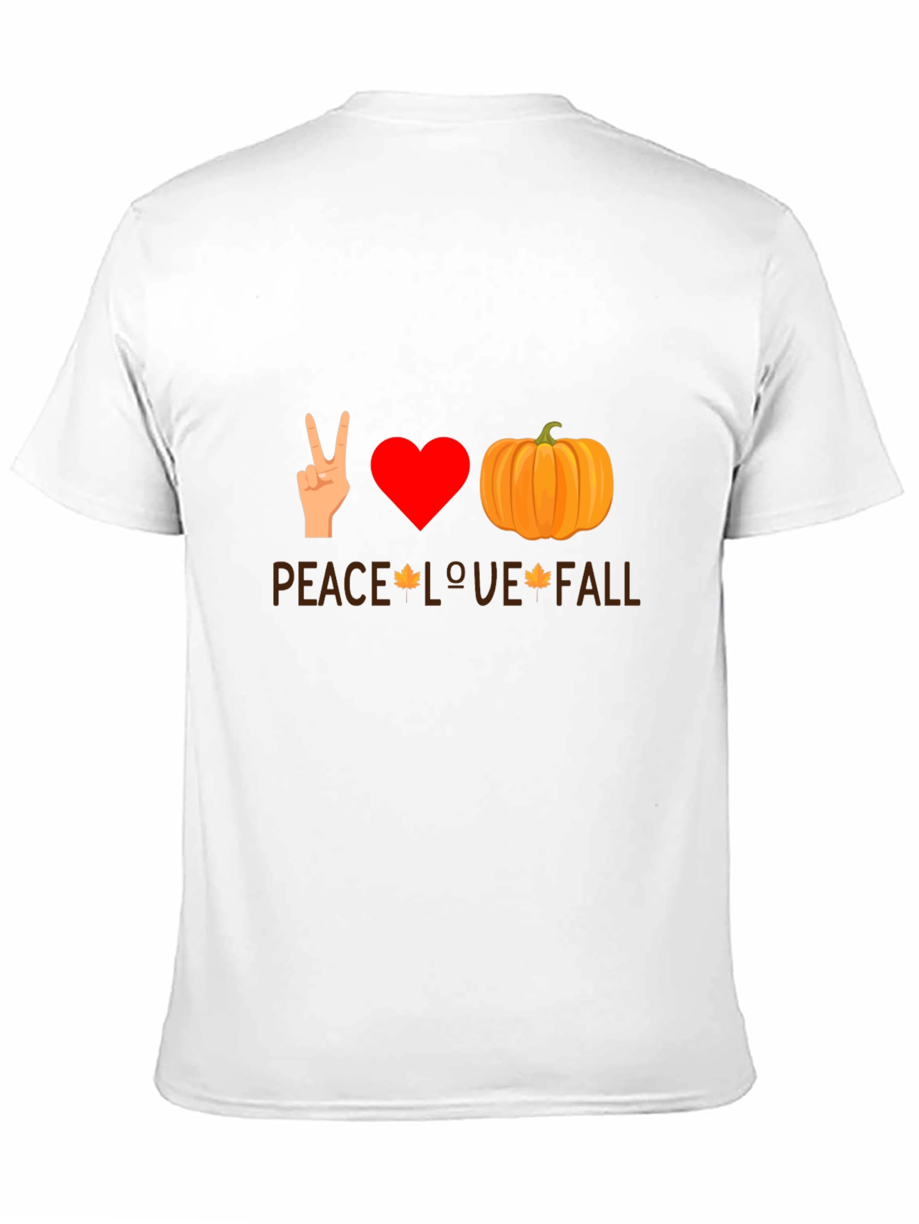 Peace Love Fall T-Shirt - Autumn Themed Tee