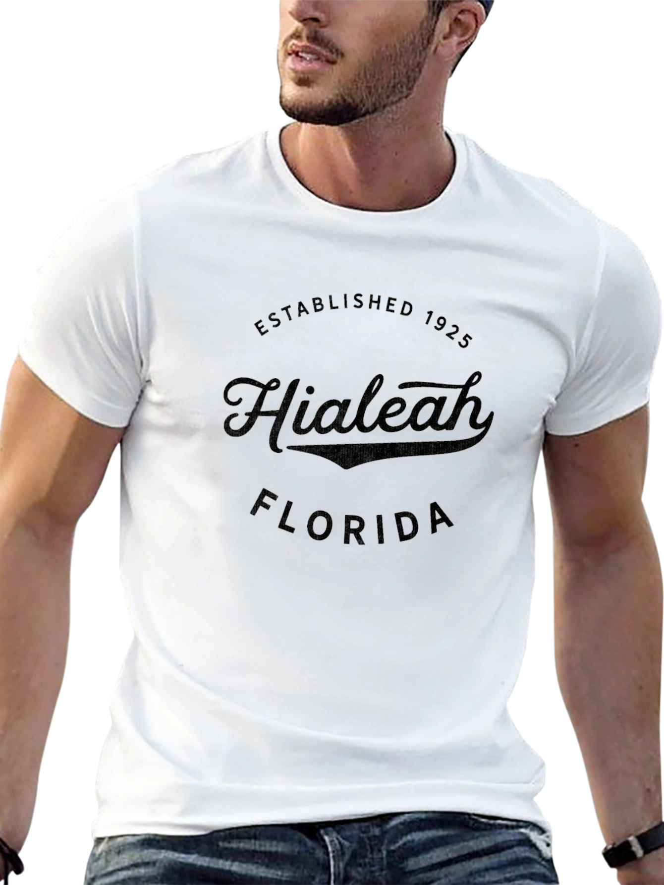 Hialeah Florida Established 1925 Black T-Shirt