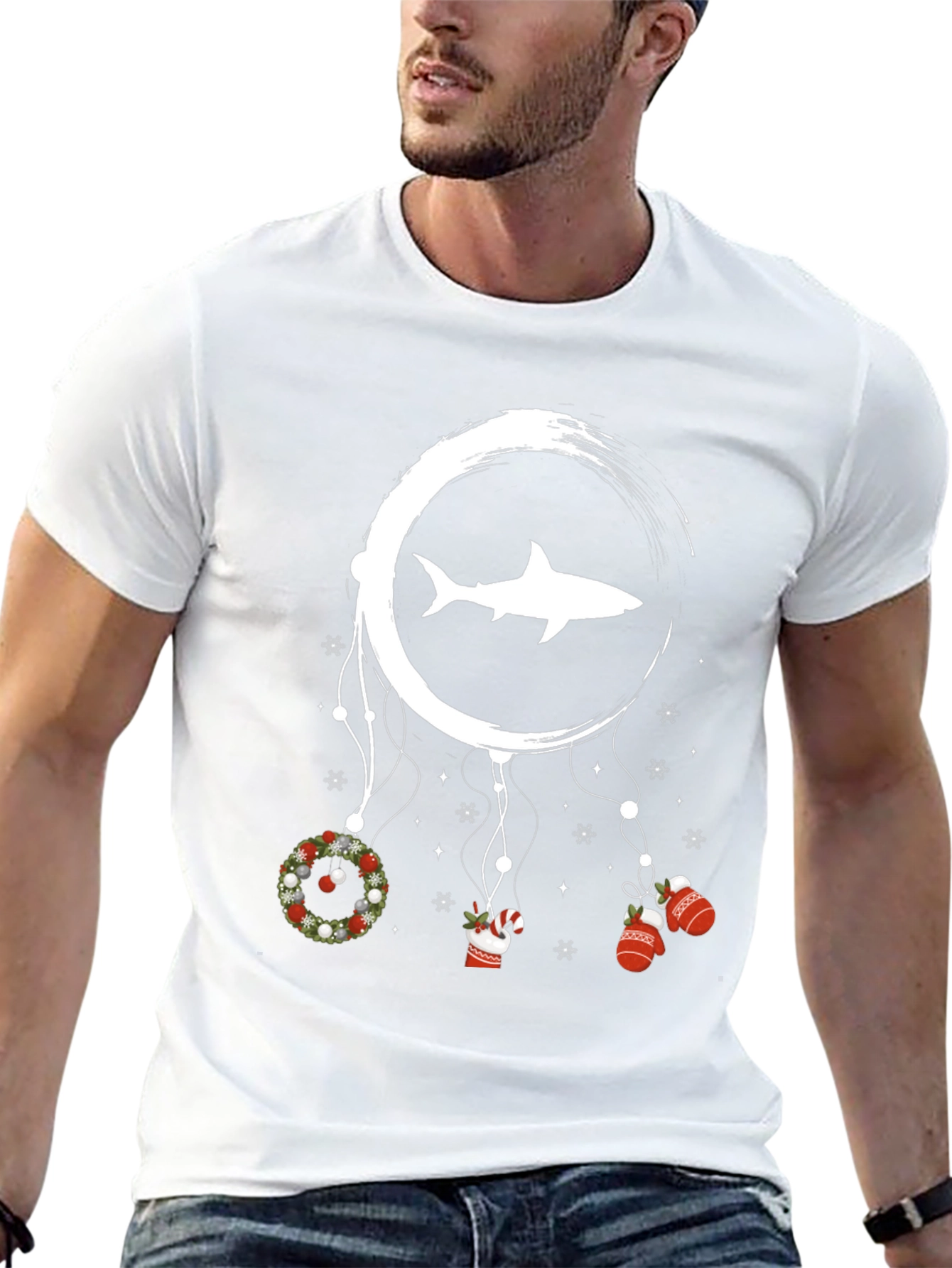 Shark Christmas Dreamcatcher T-Shirt