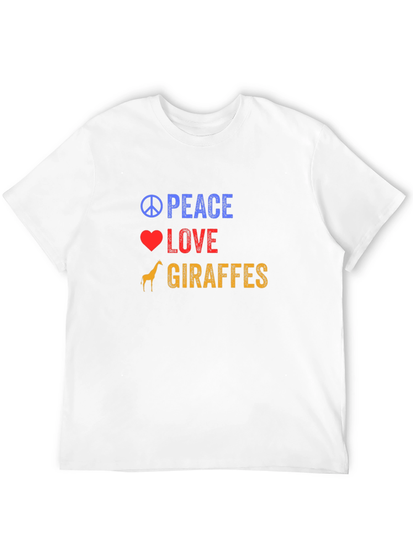 Peace Love Giraffes T-Shirt - Fun Graphic Tee