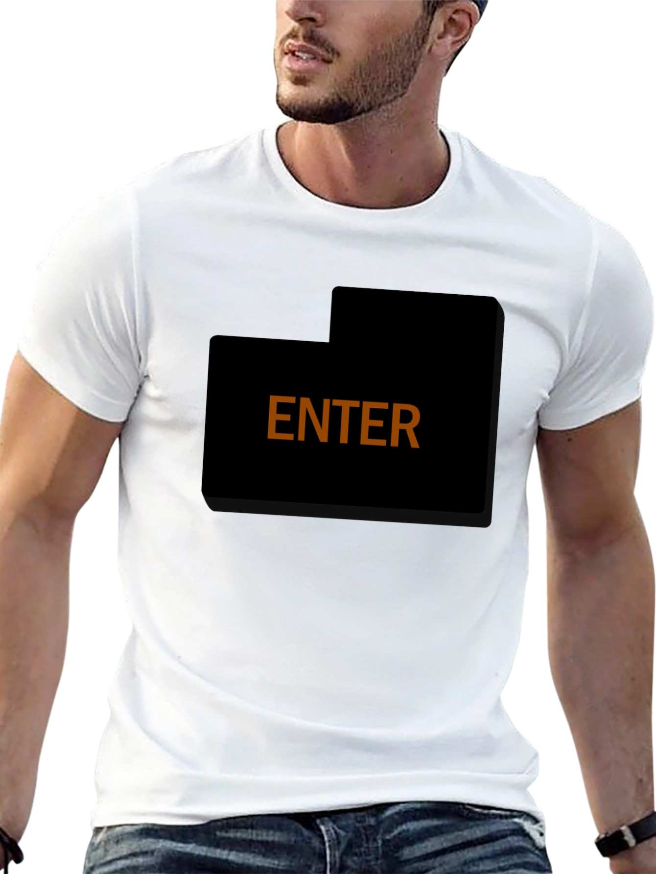 Enter T-Shirt - Simple Bold Design Comfortable Fit