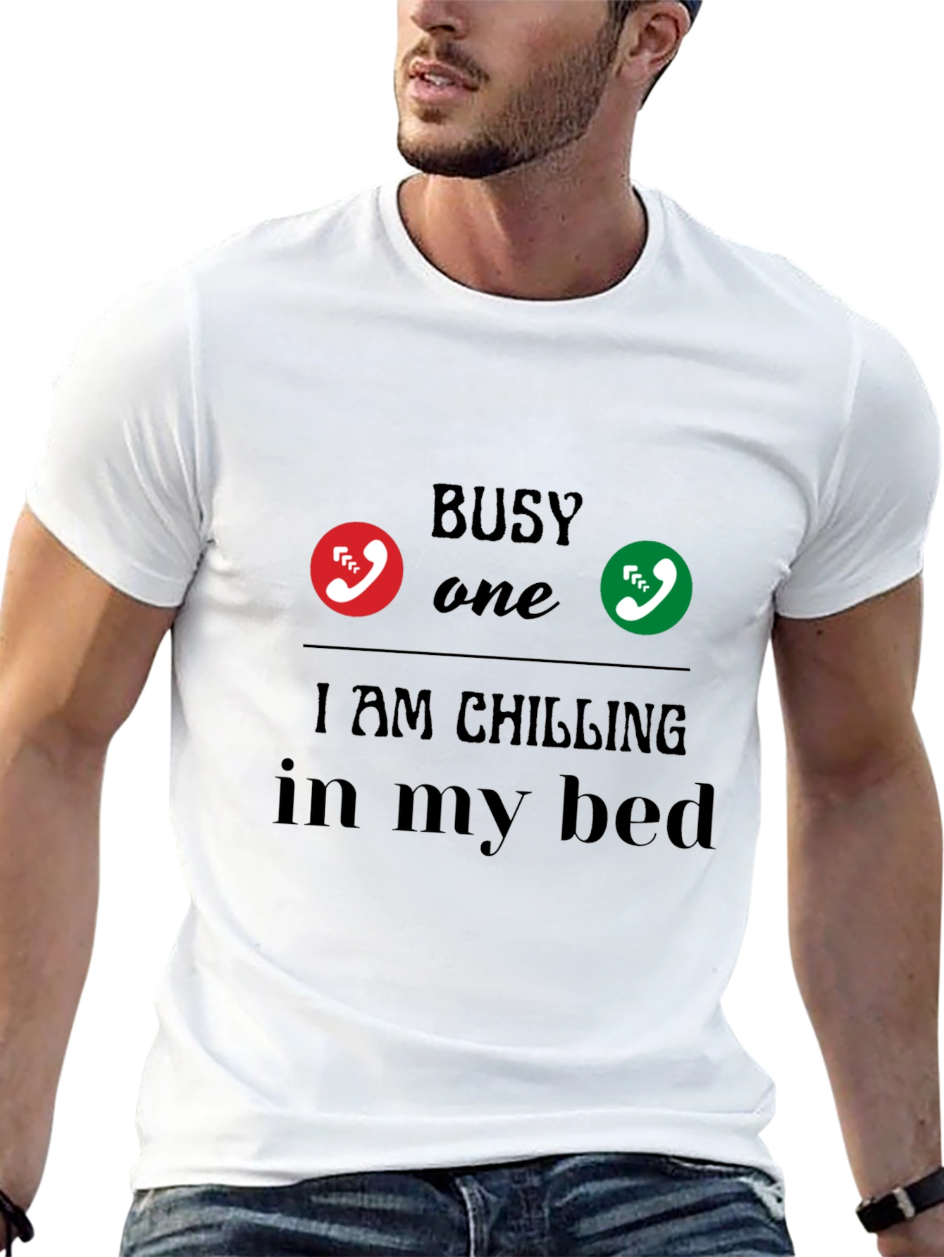 Busy Chilling in Bed Graphic Tee
