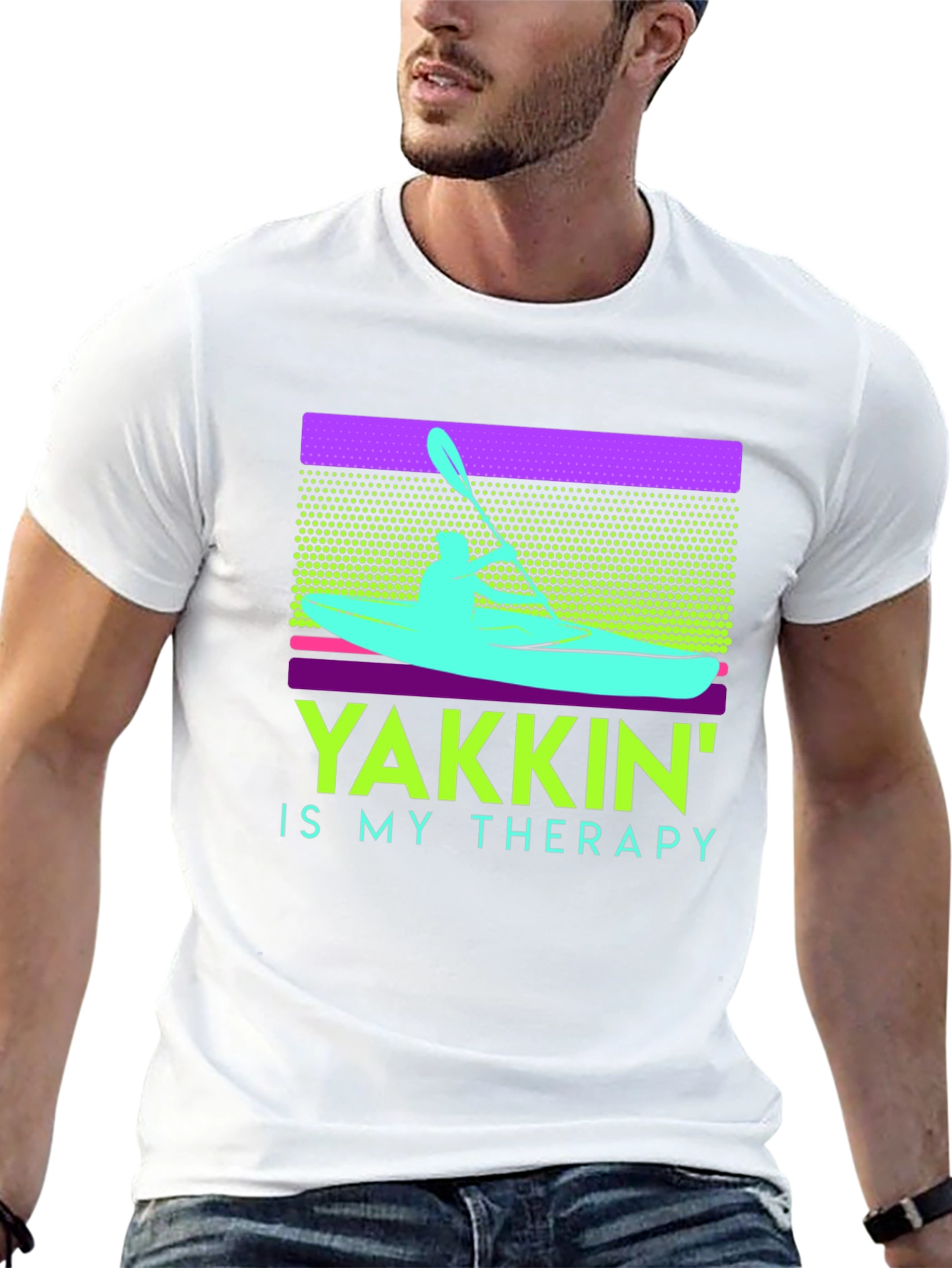 Yakkin Is My Therapy T-Shirt Kayak Paddling