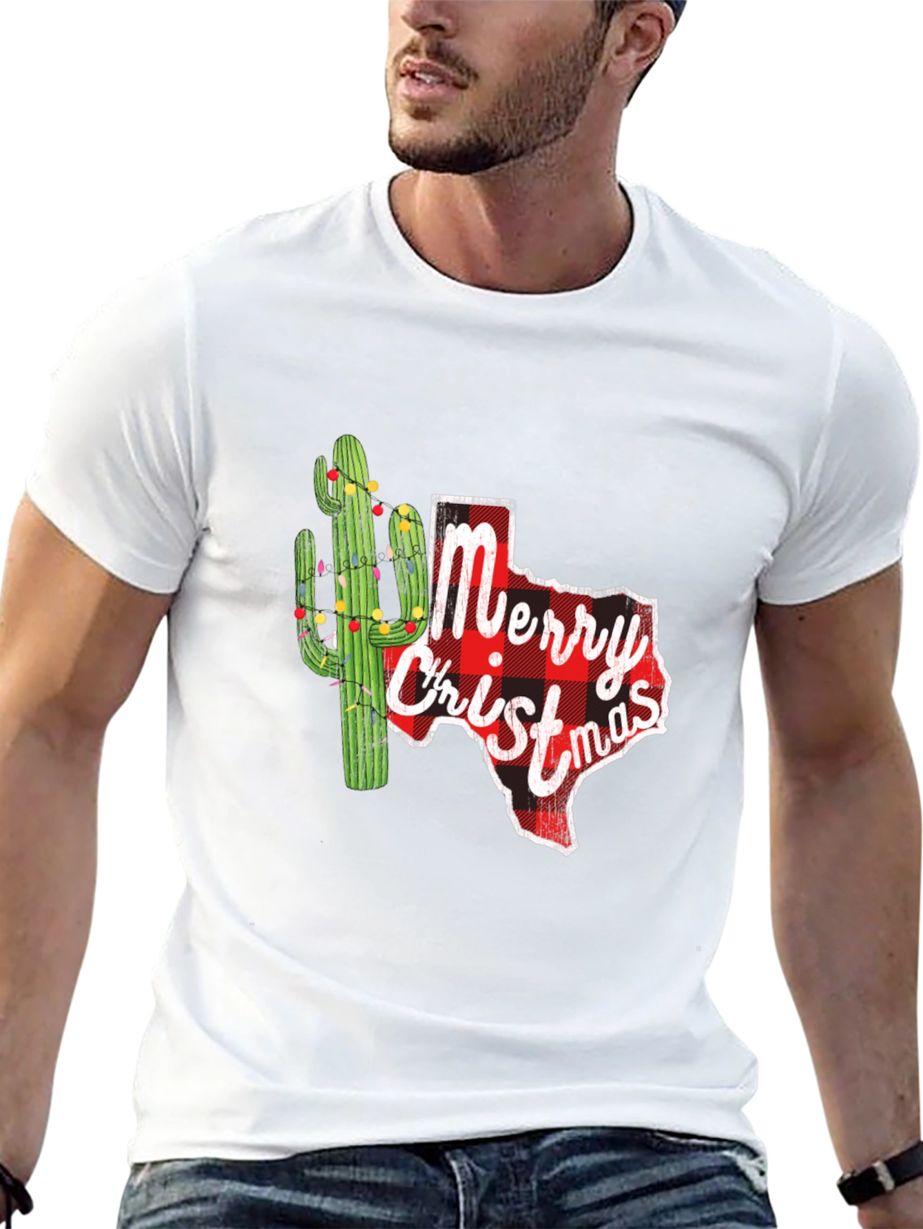 Texas Christmas Cactus Graphic Tee